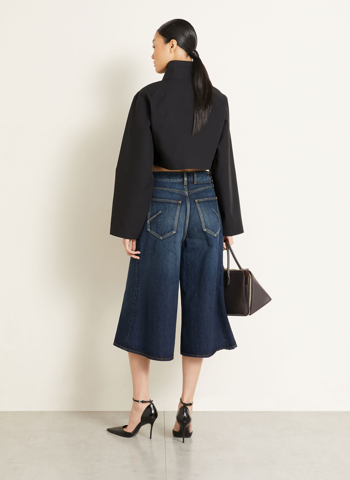 ALAÏA Kort model jas: ZWART