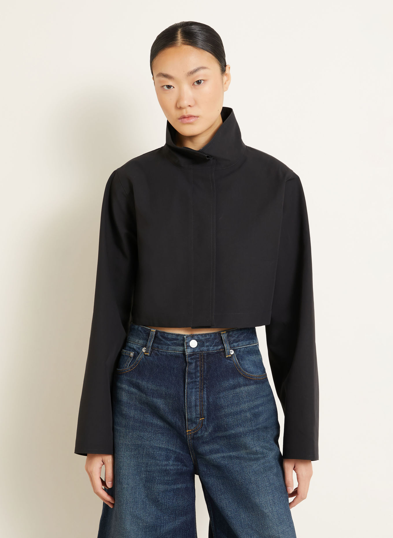 ALAÏA Kort model jas: ZWART