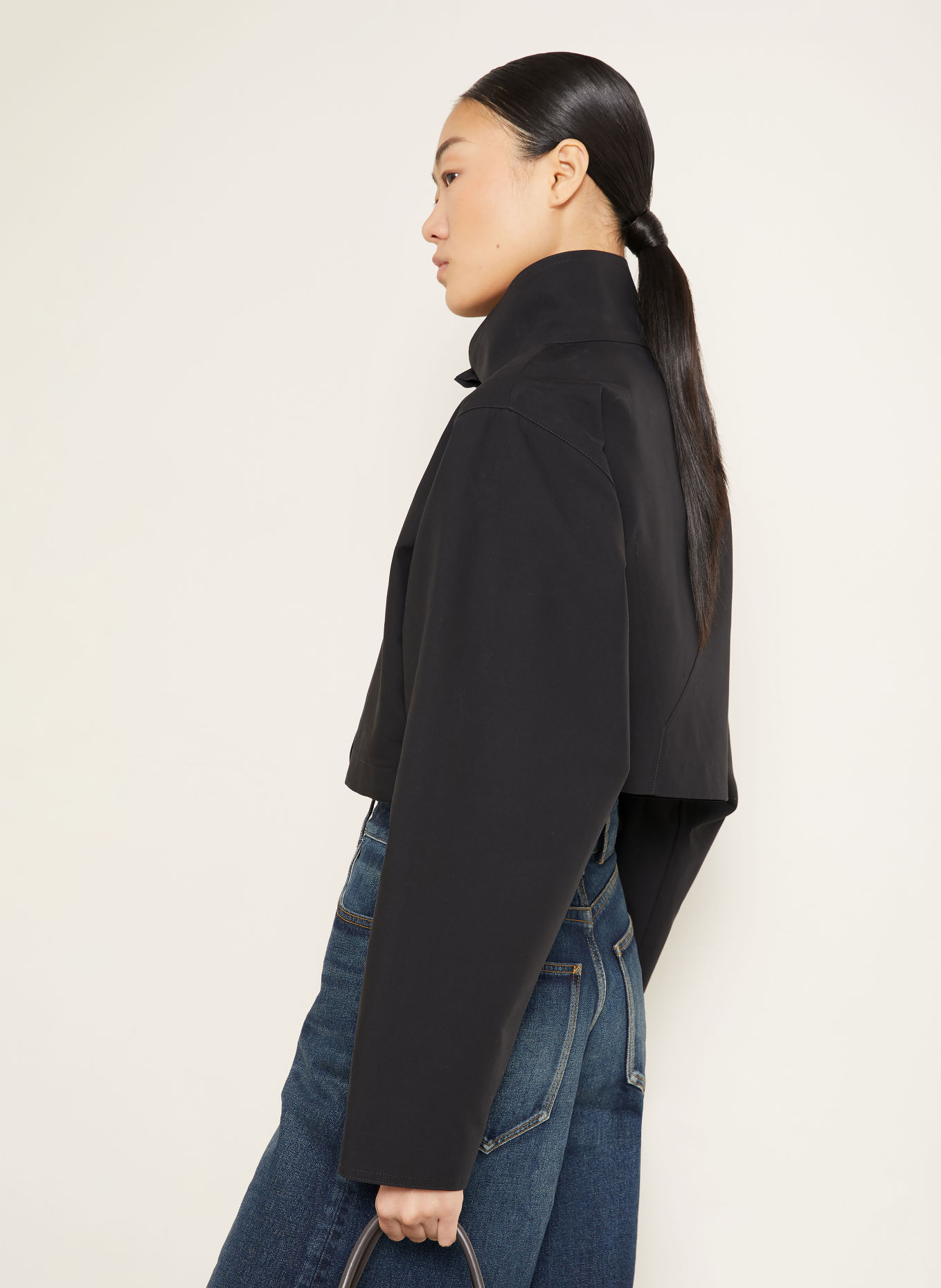 ALAÏA Kort model jas: ZWART