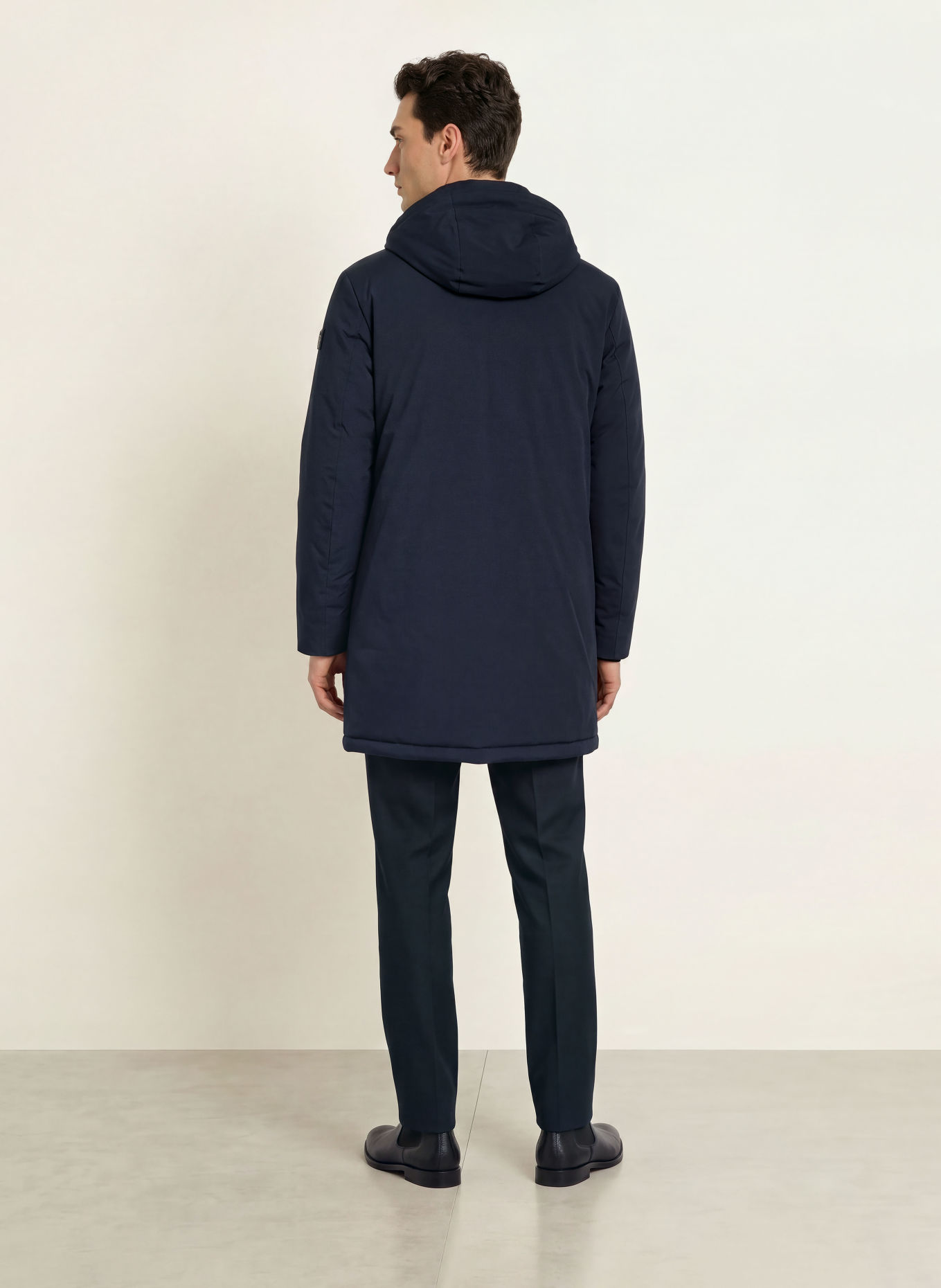 BOSS Manteau CRAULER: BLEU FONCÉ