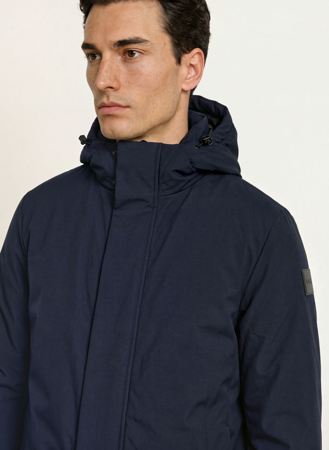 BOSS Manteau CRAULER: BLEU FONCÉ