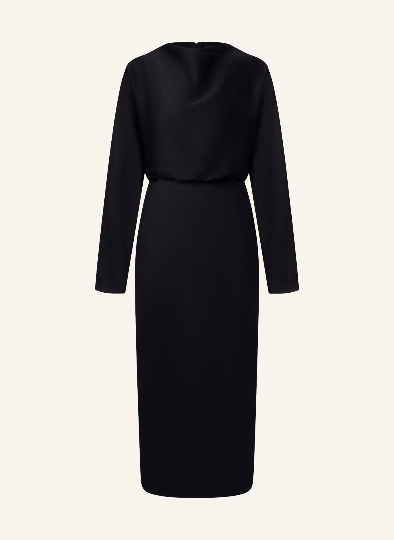 windsor. Dress made from a mix of materials: BLACK