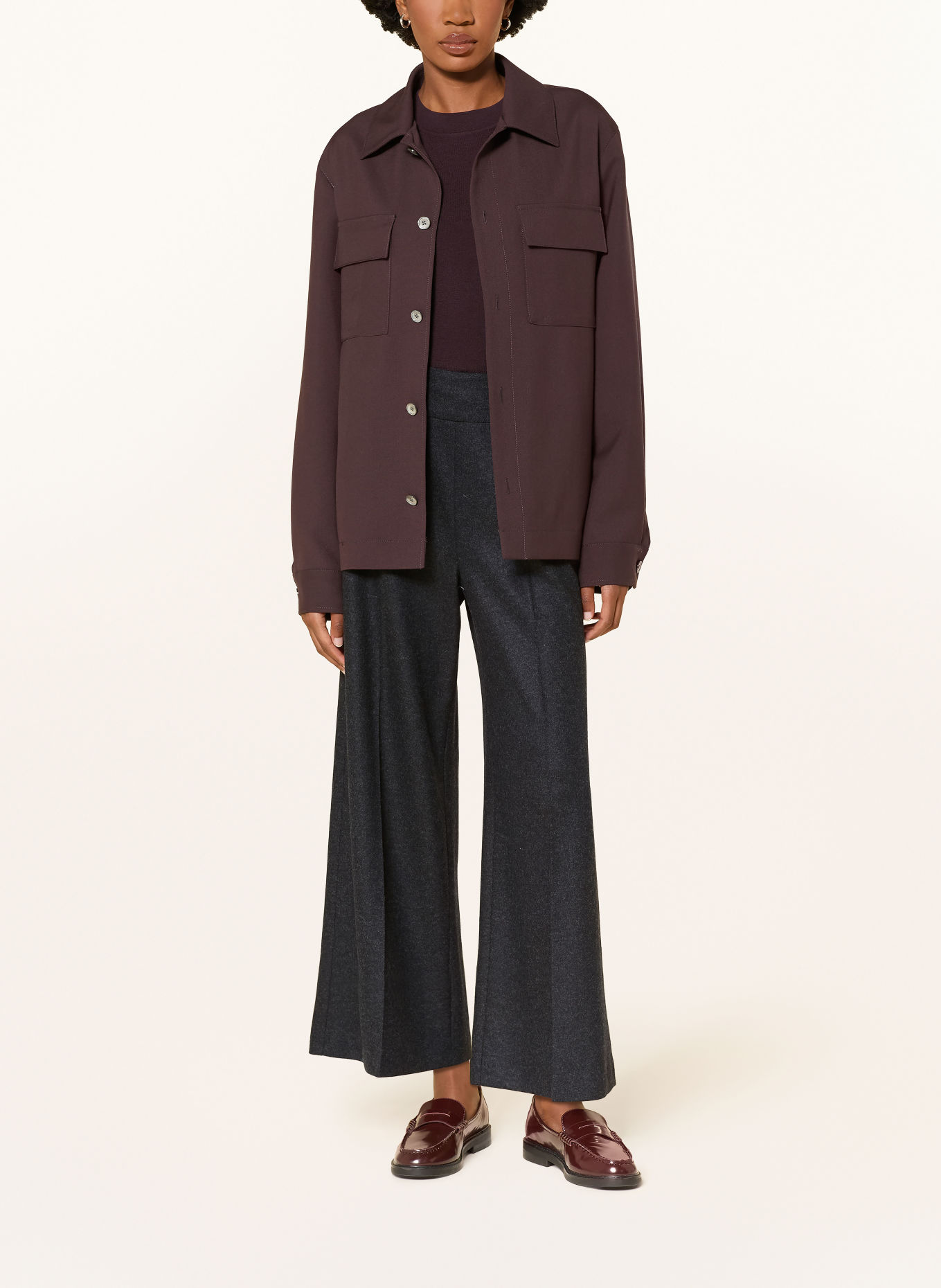 windsor. Flanell-Culotte: DUNKELGRAU