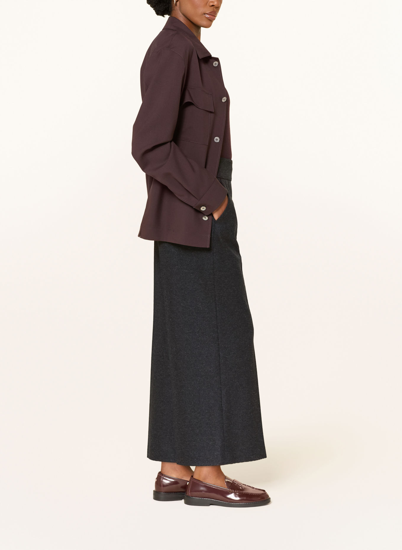 windsor. Flanell-Culotte: DUNKELGRAU