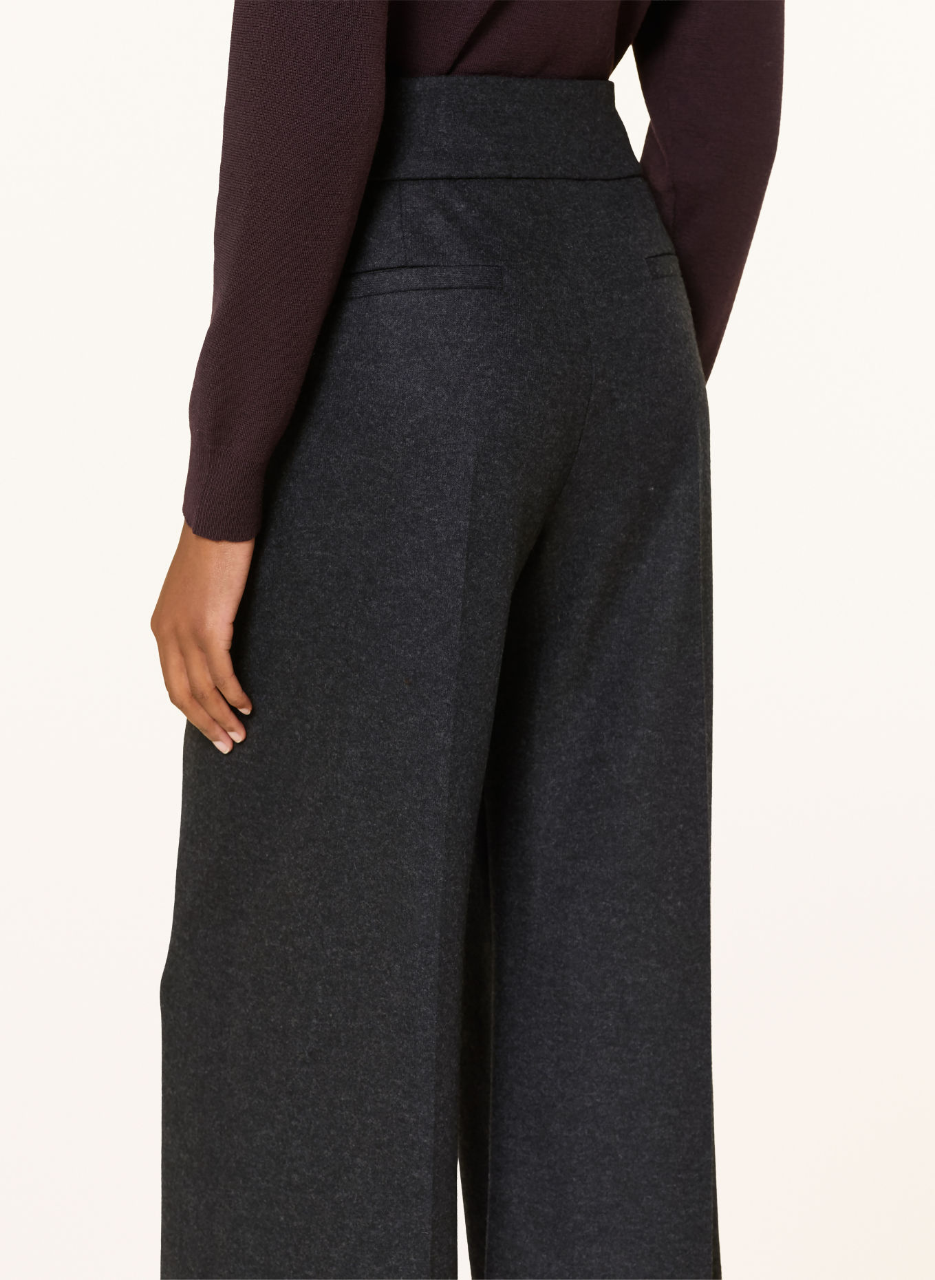 windsor. Flanell-Culotte: DUNKELGRAU