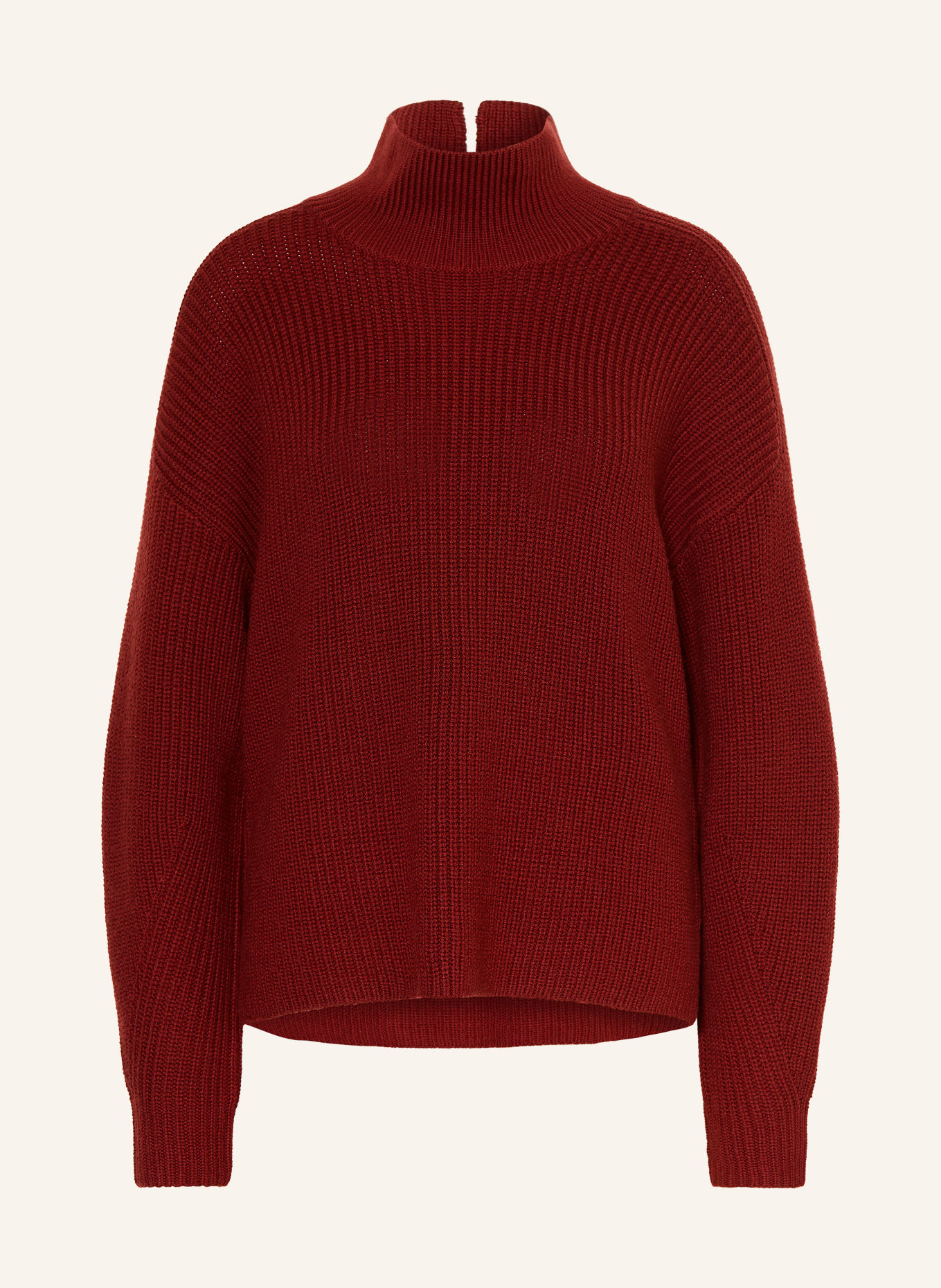 windsor. Pull en laine mérinos: ROUGE FONCÉ