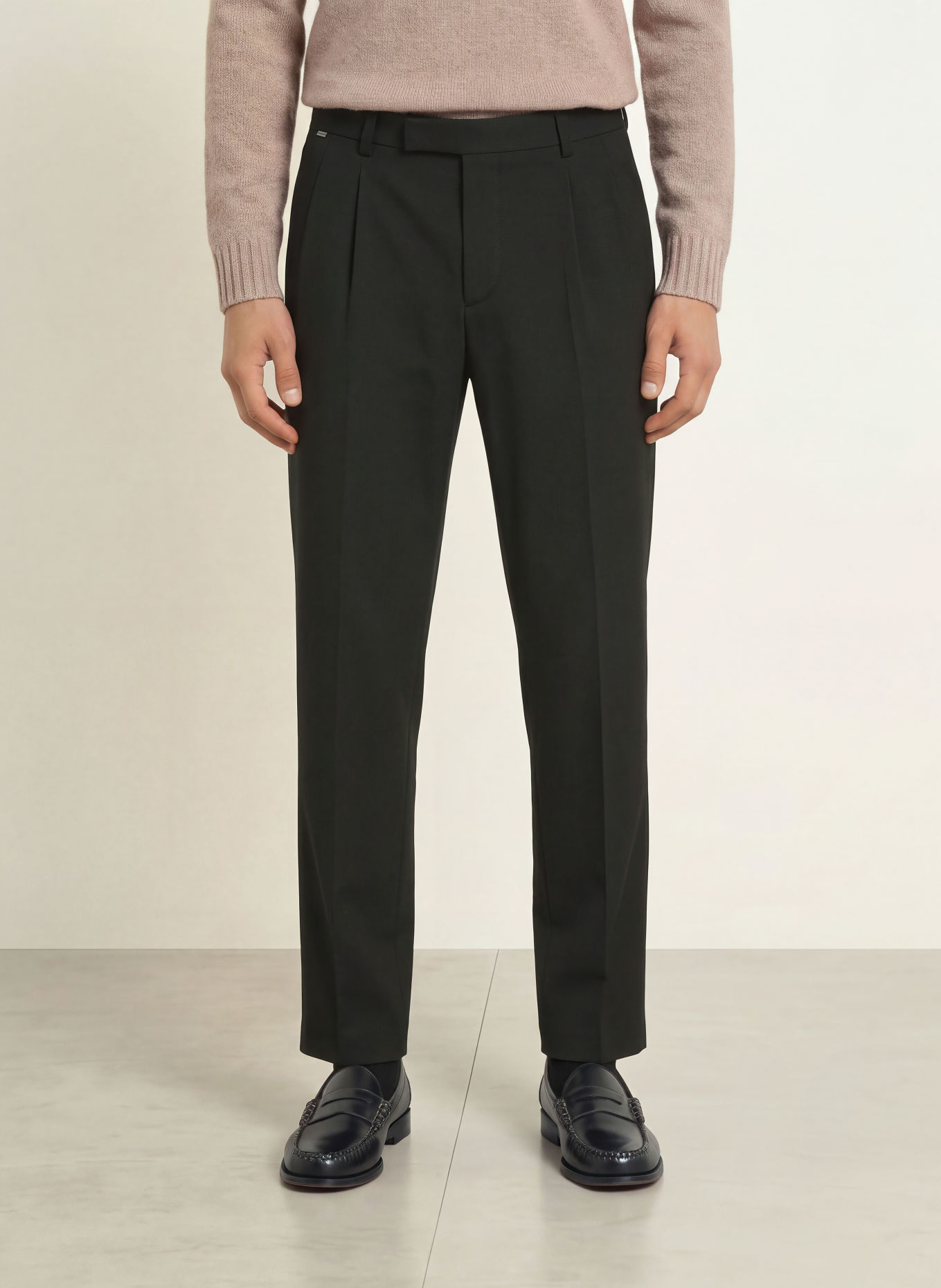 CINQUE Pantaloni de costum CISERVO, croială lejeră: 99 SCHWARZ