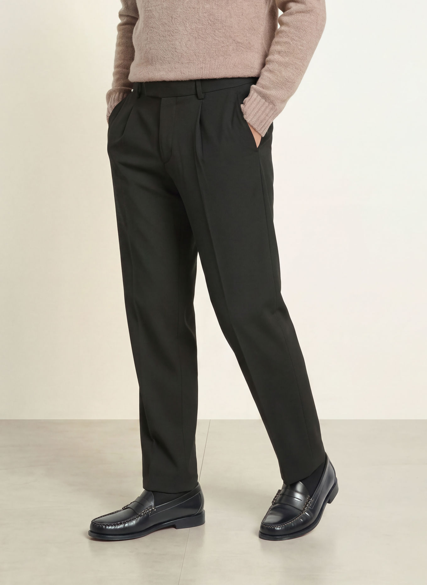 CINQUE Pantaloni de costum CISERVO, croială lejeră: 99 SCHWARZ