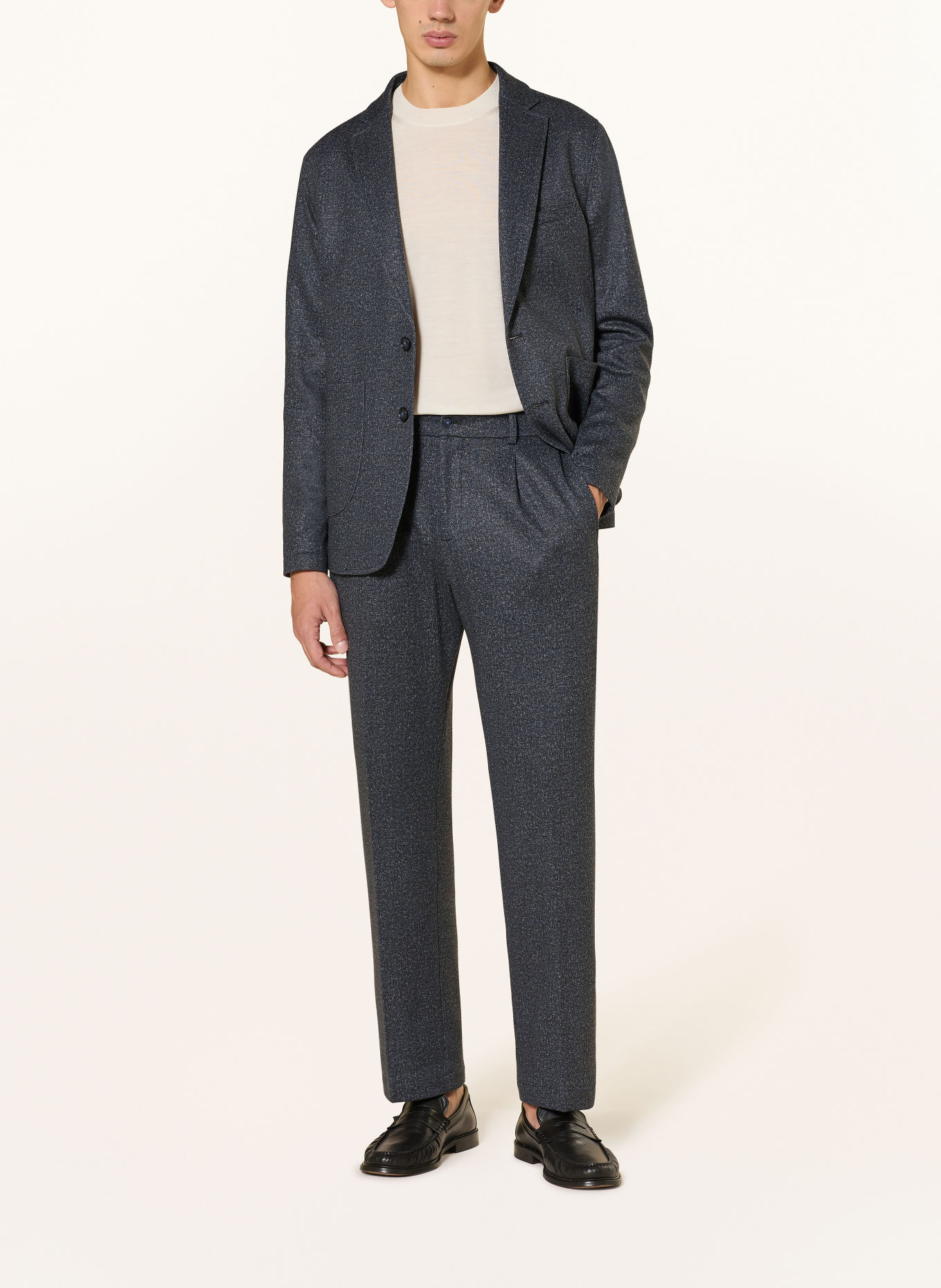 CINQUE CILETO Relaxed Fit Jersey Suit Trousers: 69 DUNKELBLAU
