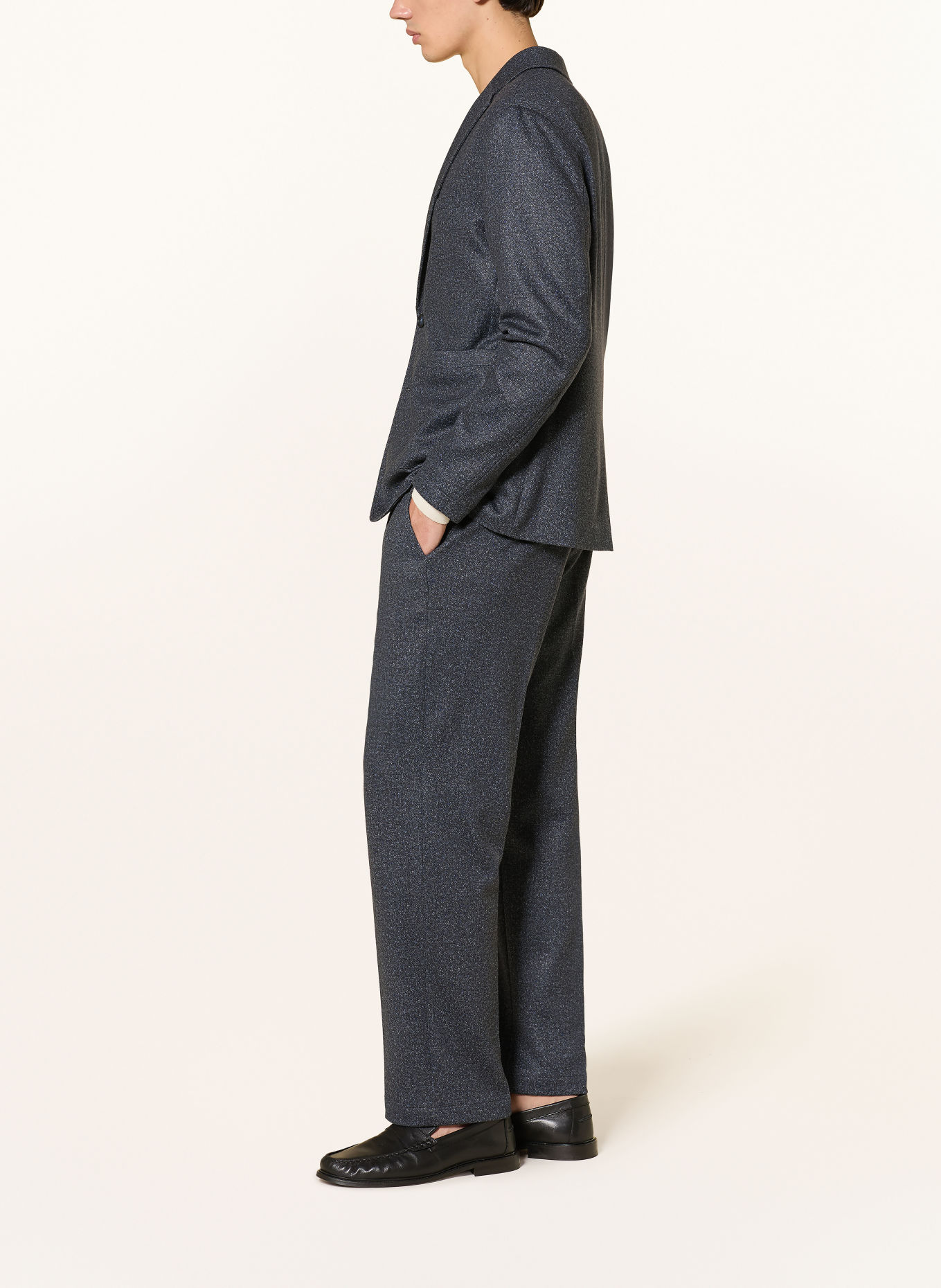 CINQUE CILETO Relaxed Fit Jersey Suit Trousers: 69 DUNKELBLAU