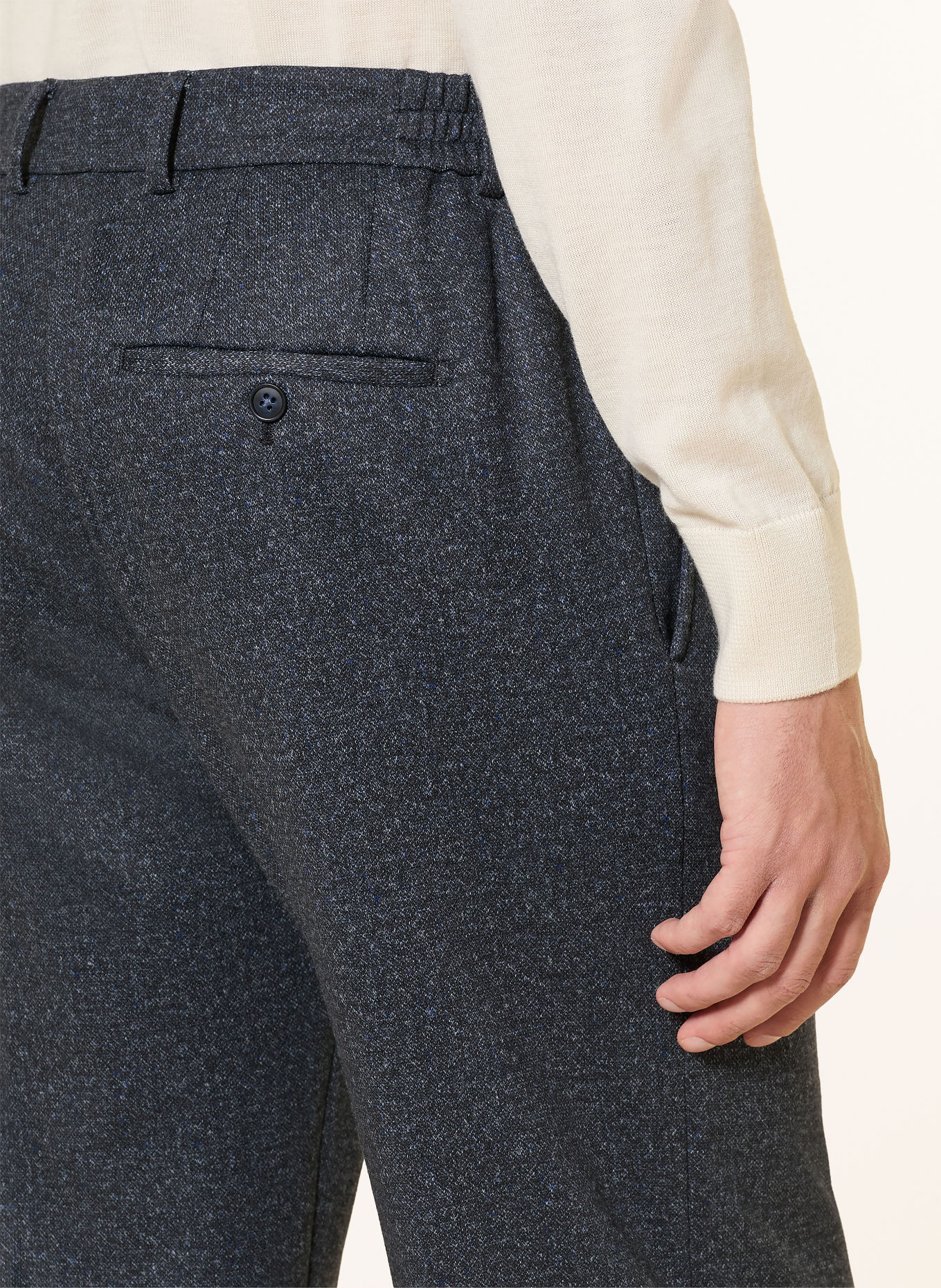 CINQUE CILETO Relaxed Fit Jersey Suit Trousers: 69 DUNKELBLAU