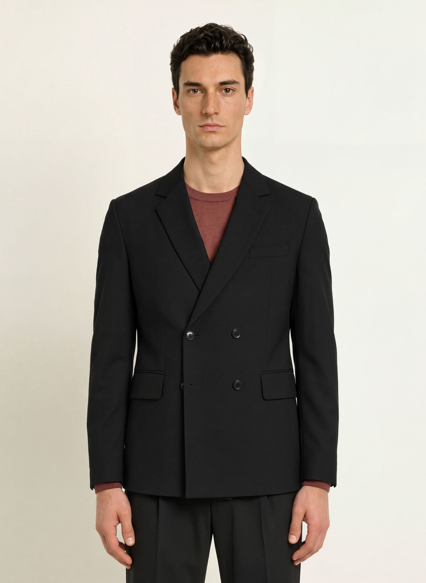 CINQUE Kostymkavaj CIDOUBLE Slim Fit: 99 SCHWARZ