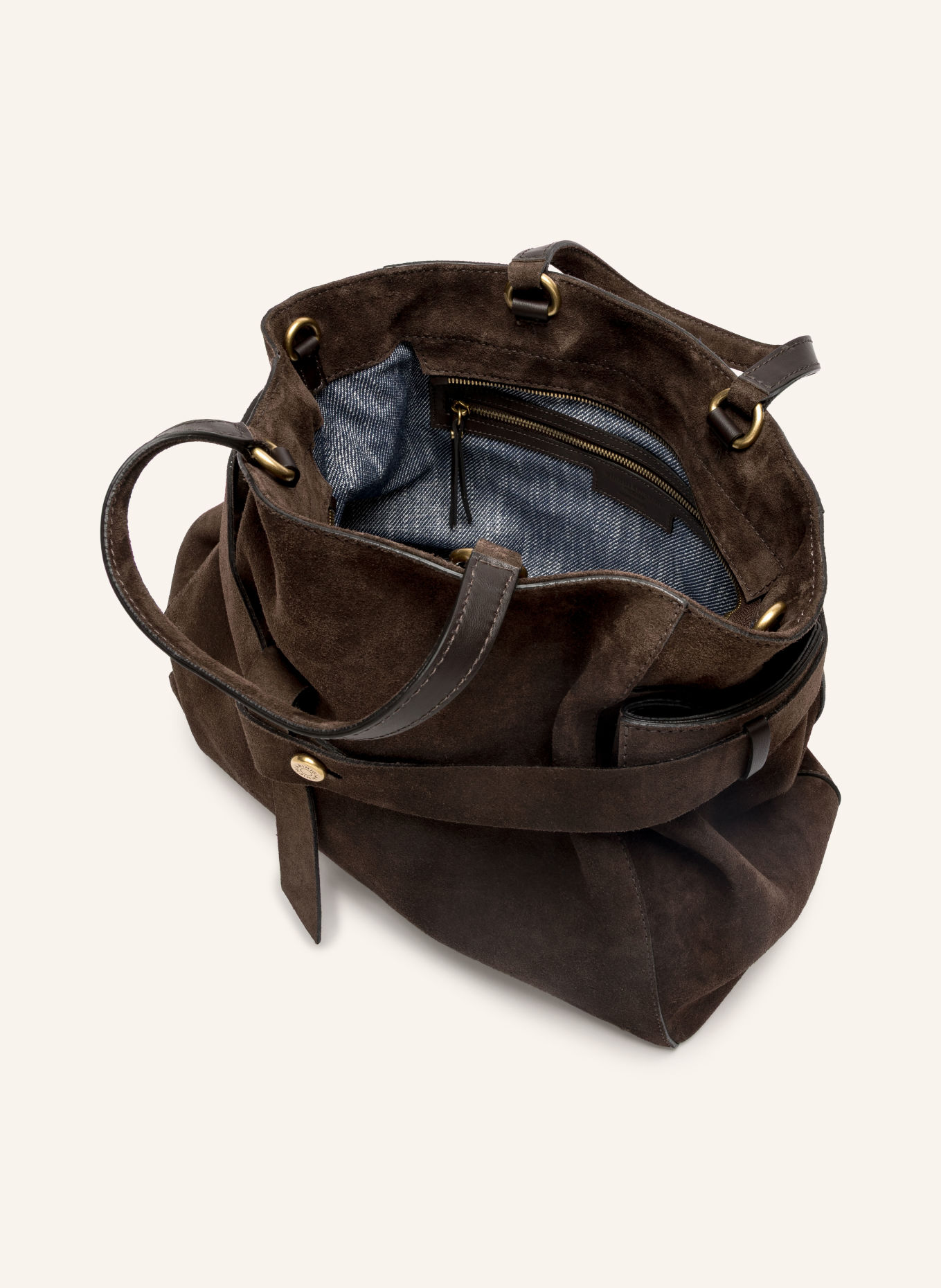 GIANNI CHIARINI Sac cabas MIRANDA EXTRA LARGE: MARRON FONCÉ
