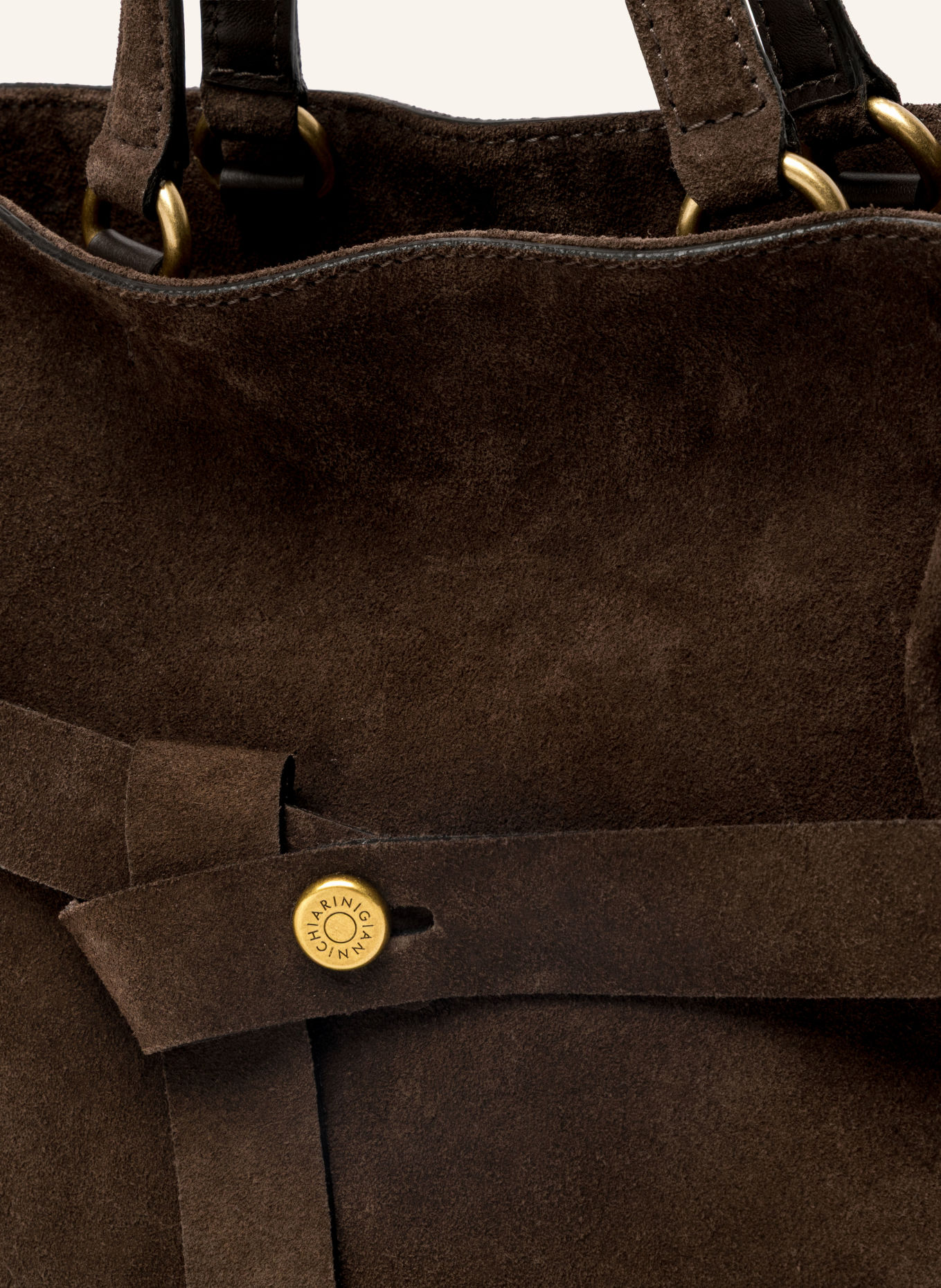 GIANNI CHIARINI Sac cabas MIRANDA EXTRA LARGE: MARRON FONCÉ