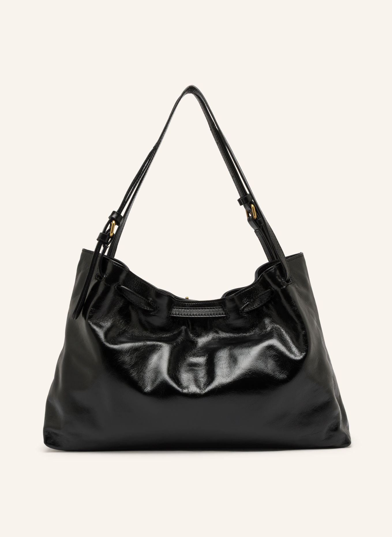 GIANNI CHIARINI Shoppers MIMI XL: ZWART / GOUD