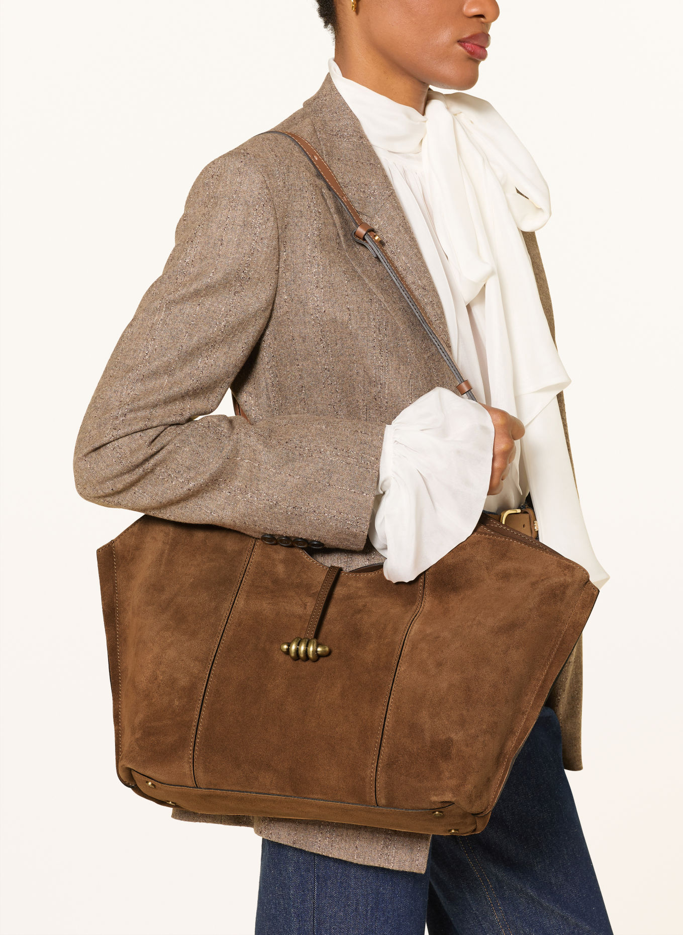 GIANNI CHIARINI INFINITY XL Shoppers: BROWN