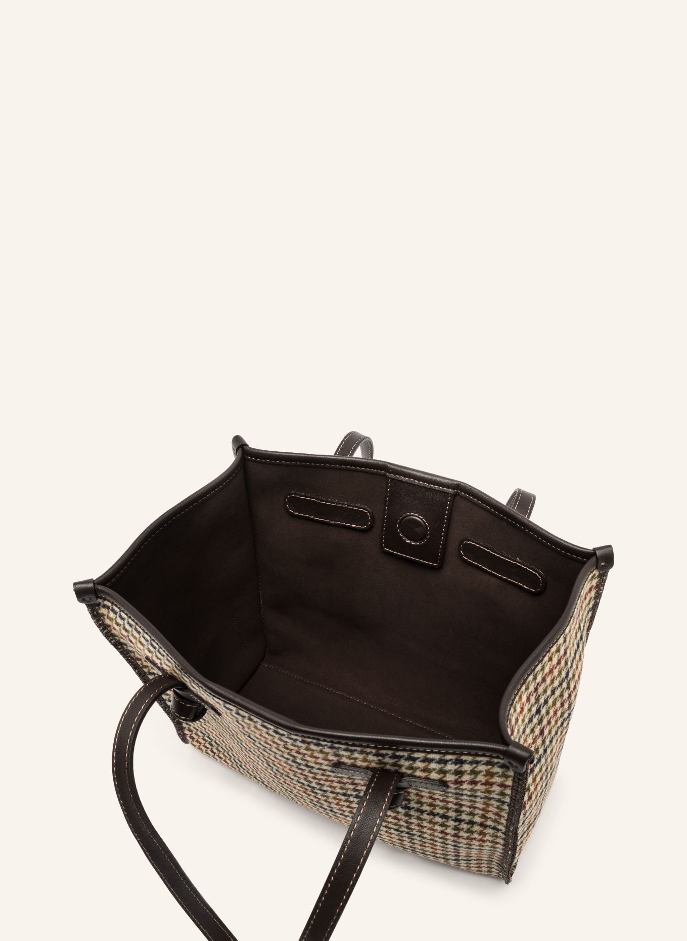 GIANNI CHIARINI Shopper MARCELLA LARGE mit Pouch: BEIGE / SILBER / DUNKELBRAUN