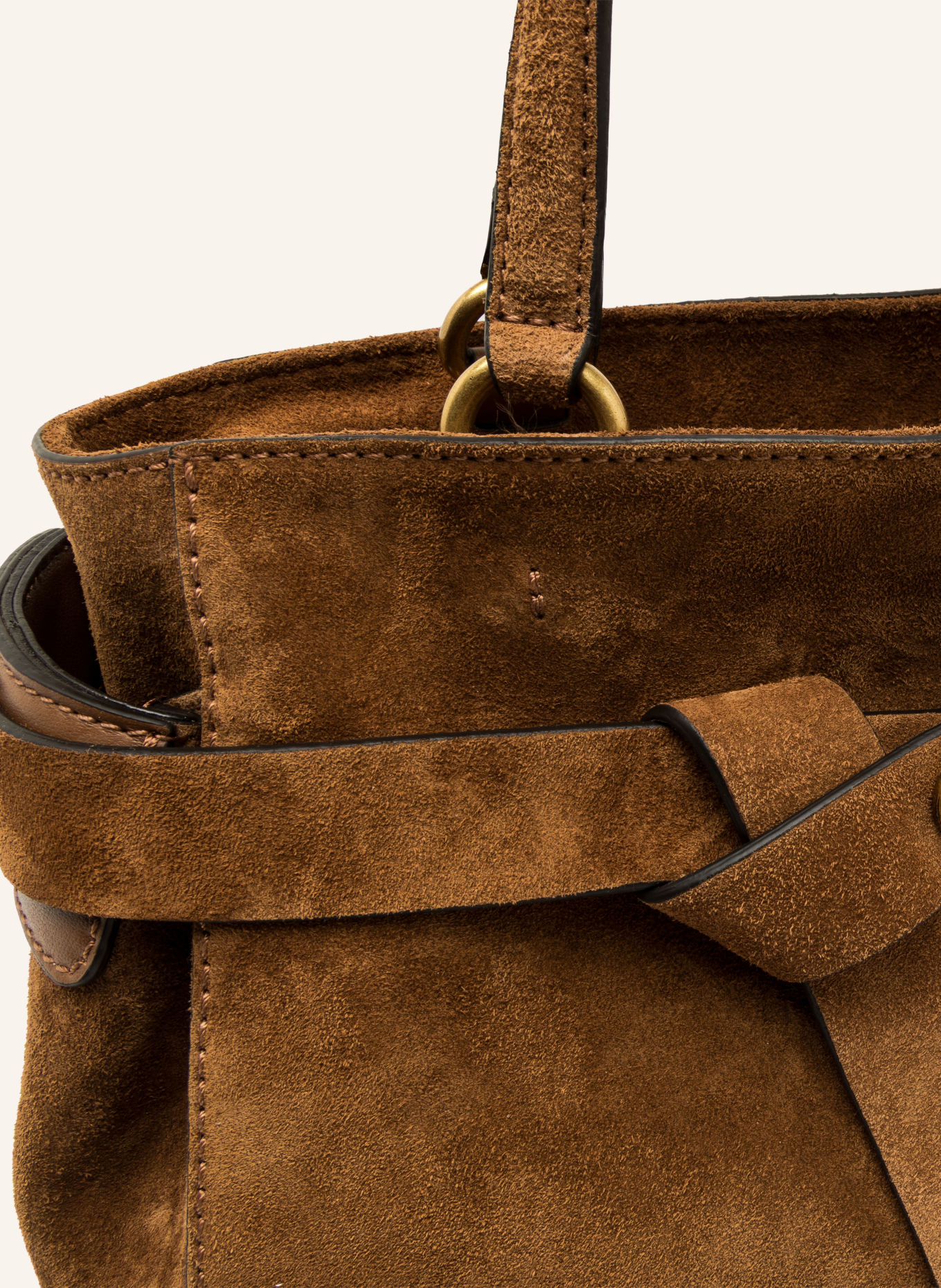GIANNI CHIARINI Shopper MIRANDA MEDIUM: COGNAC / GOLD