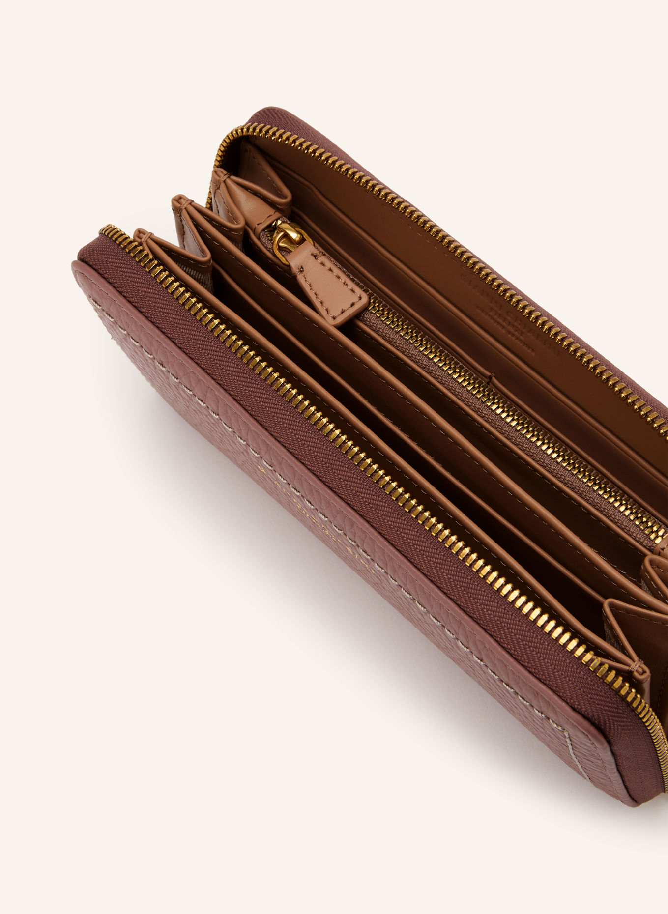 GIANNI CHIARINI Geldbörse BUBBLE: CAMEL / GOLD