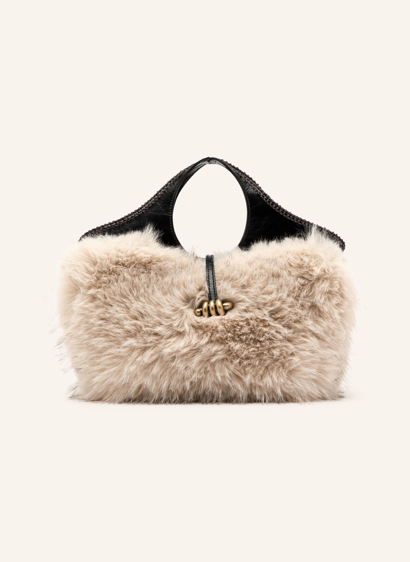 GIANNI CHIARINI Handtasche INFINITY: BEIGE / SCHWARZ