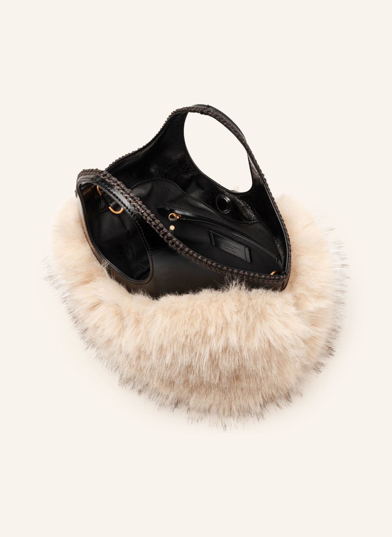 GIANNI CHIARINI Handtasche INFINITY: BEIGE / SCHWARZ