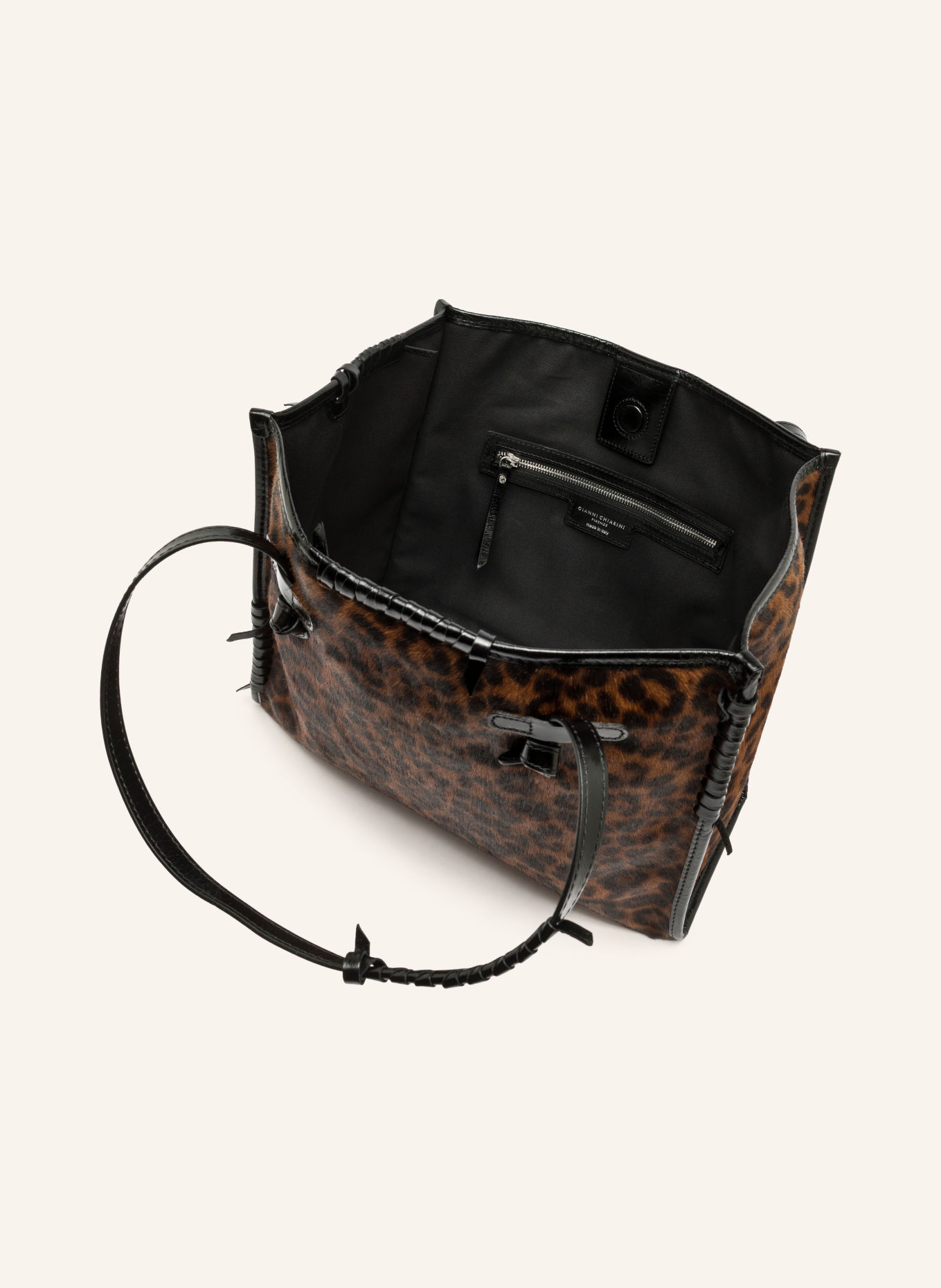GIANNI CHIARINI Shoppers MARCELLA: BRUIN / ZWART