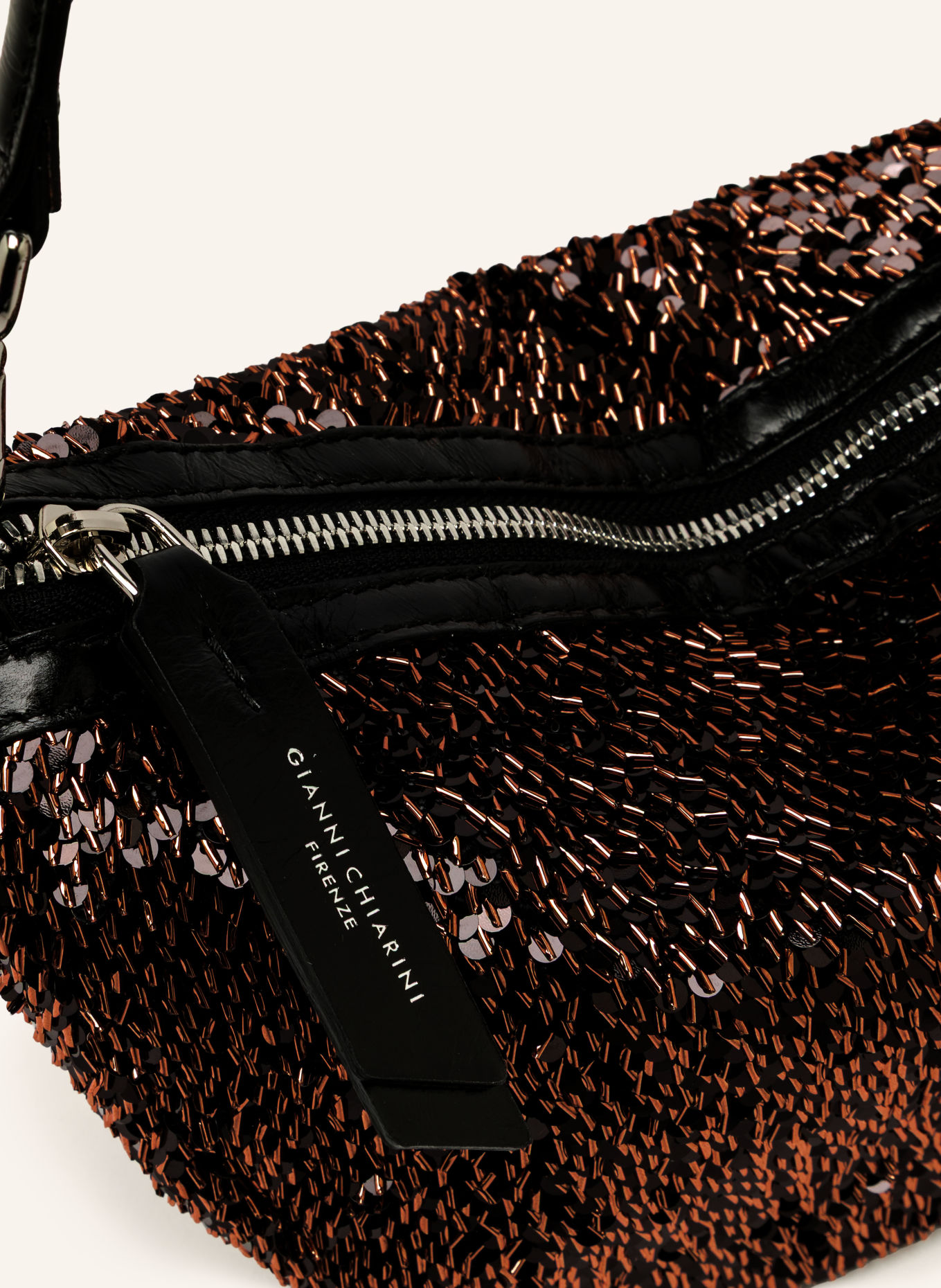 GIANNI CHIARINI Kabelka CLEO: TMAVĚ HNĚDÁ