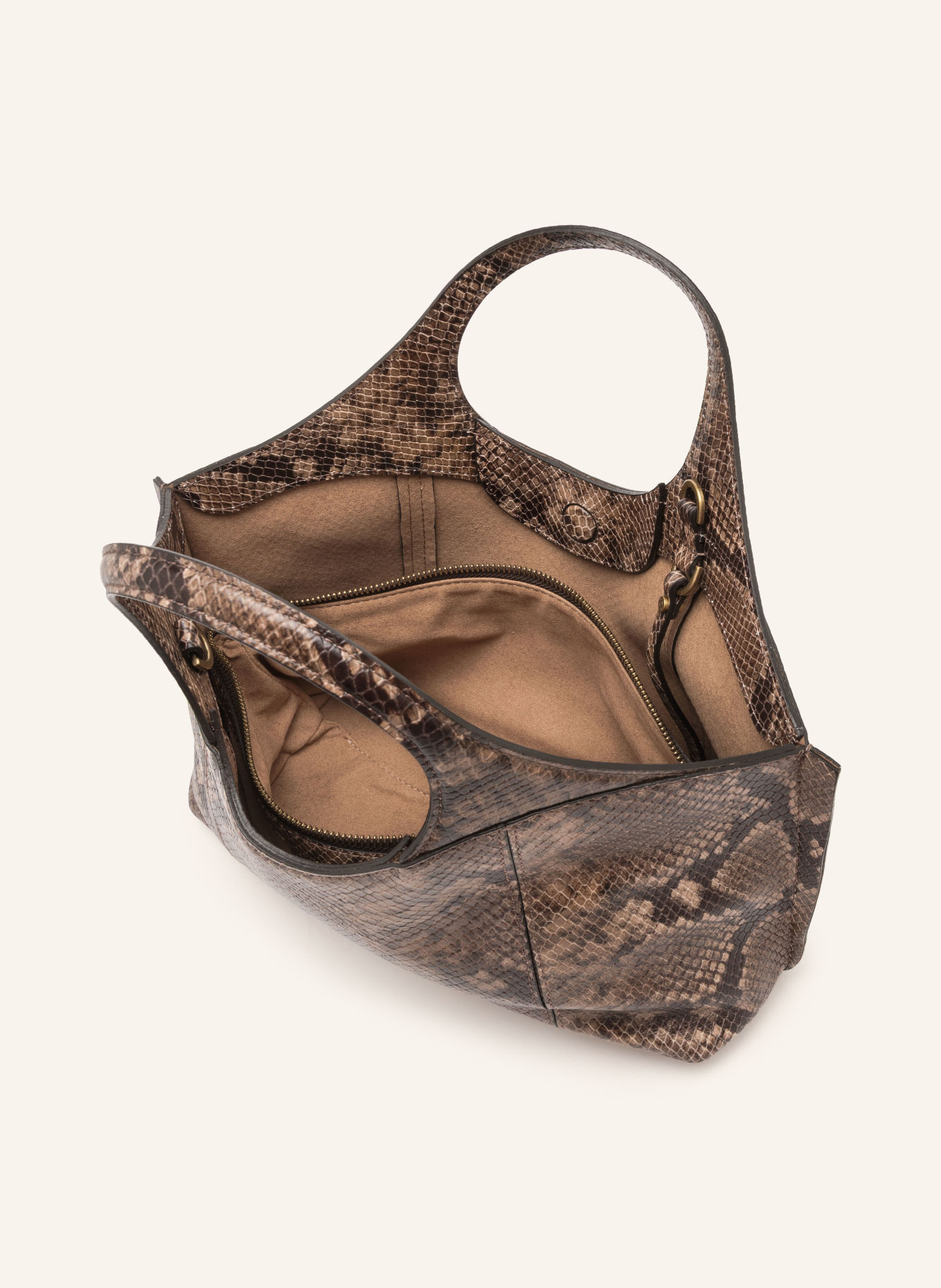 GIANNI CHIARINI Handtasche INFINITY: BRAUN / SCHWARZ