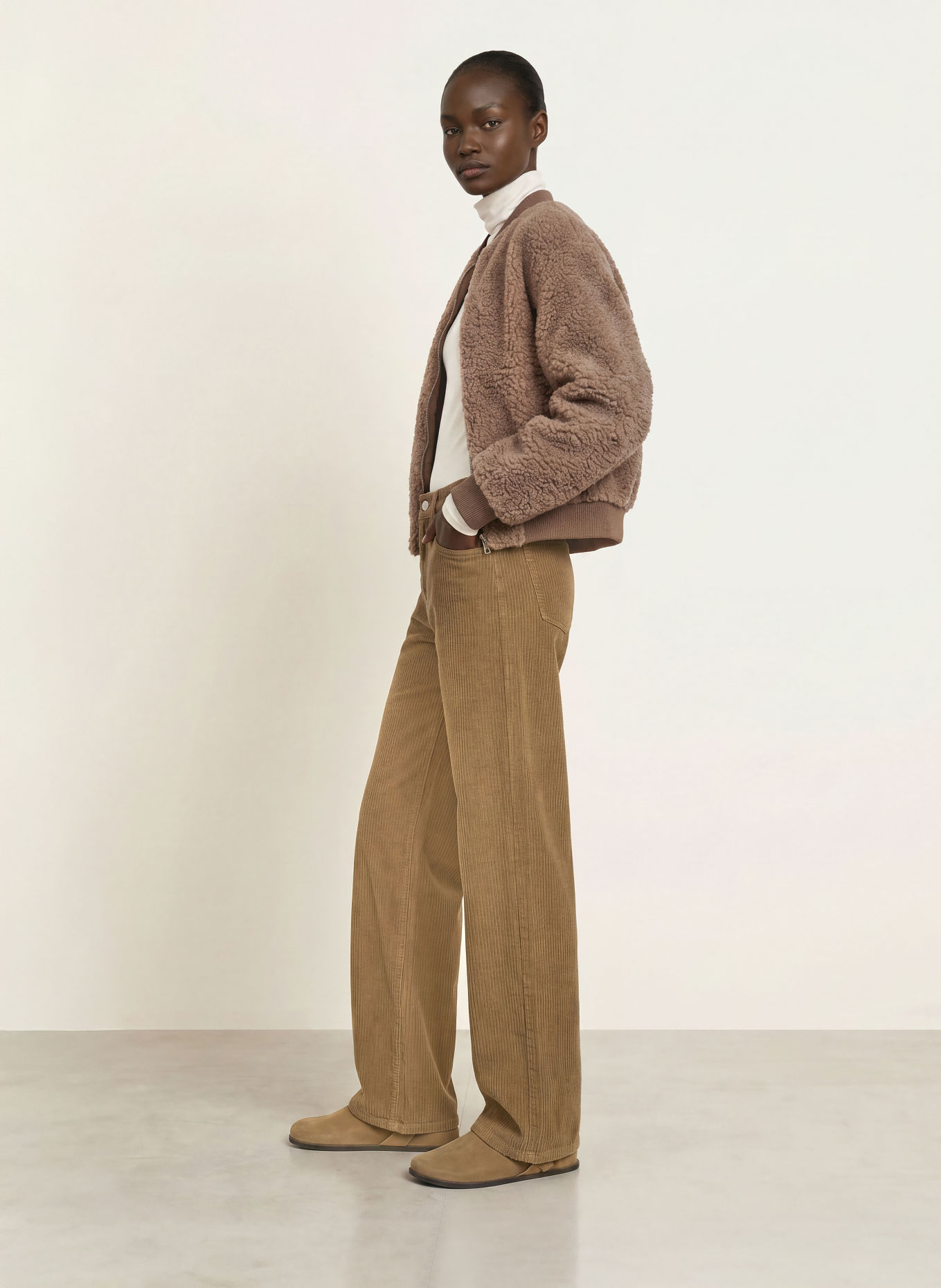 CAMBIO Corduroy pants: 770 turtle
