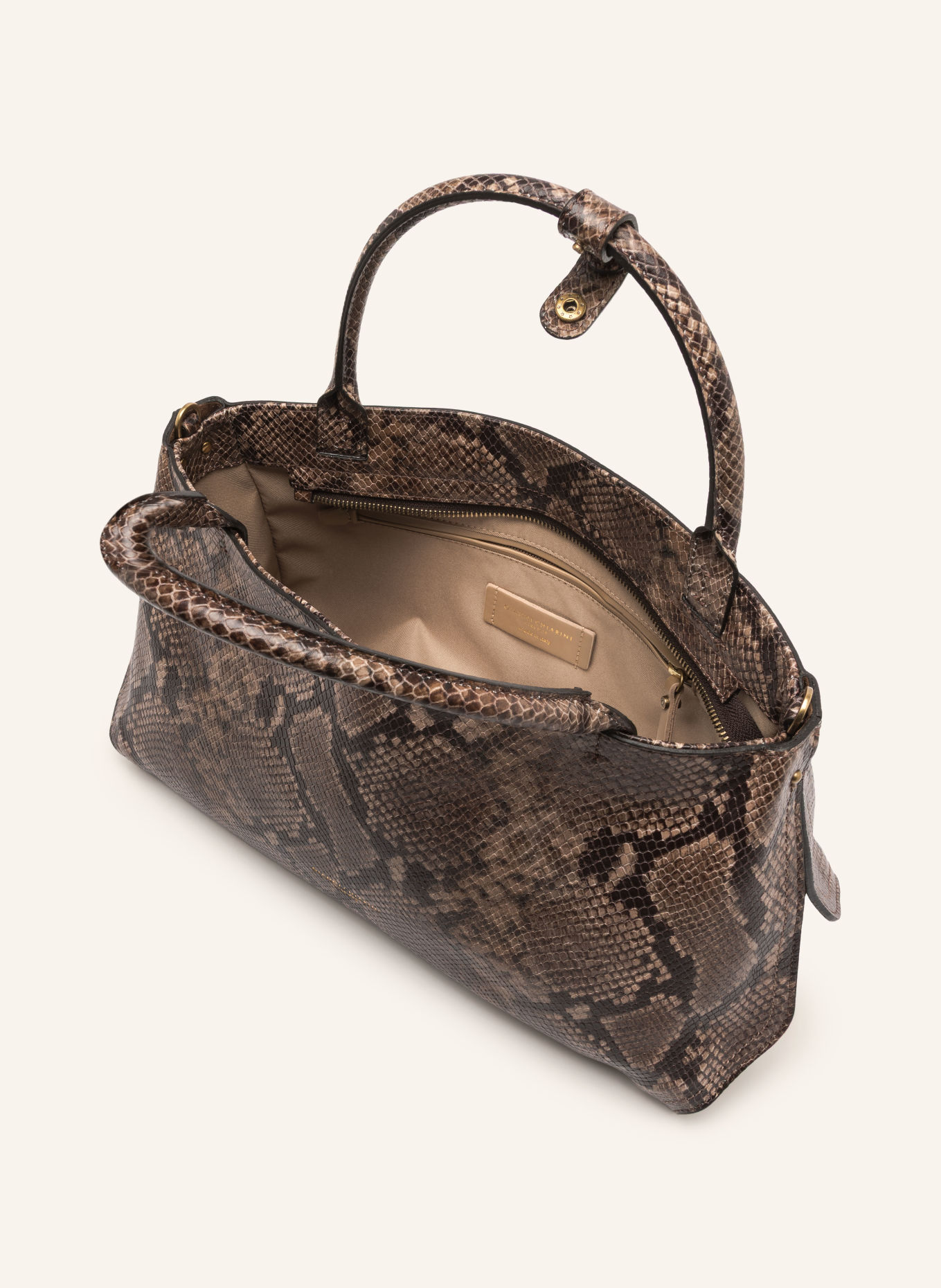 GIANNI CHIARINI Handtasche AMAL MEDIUM: DUNKELBRAUN / HELLBRAUN