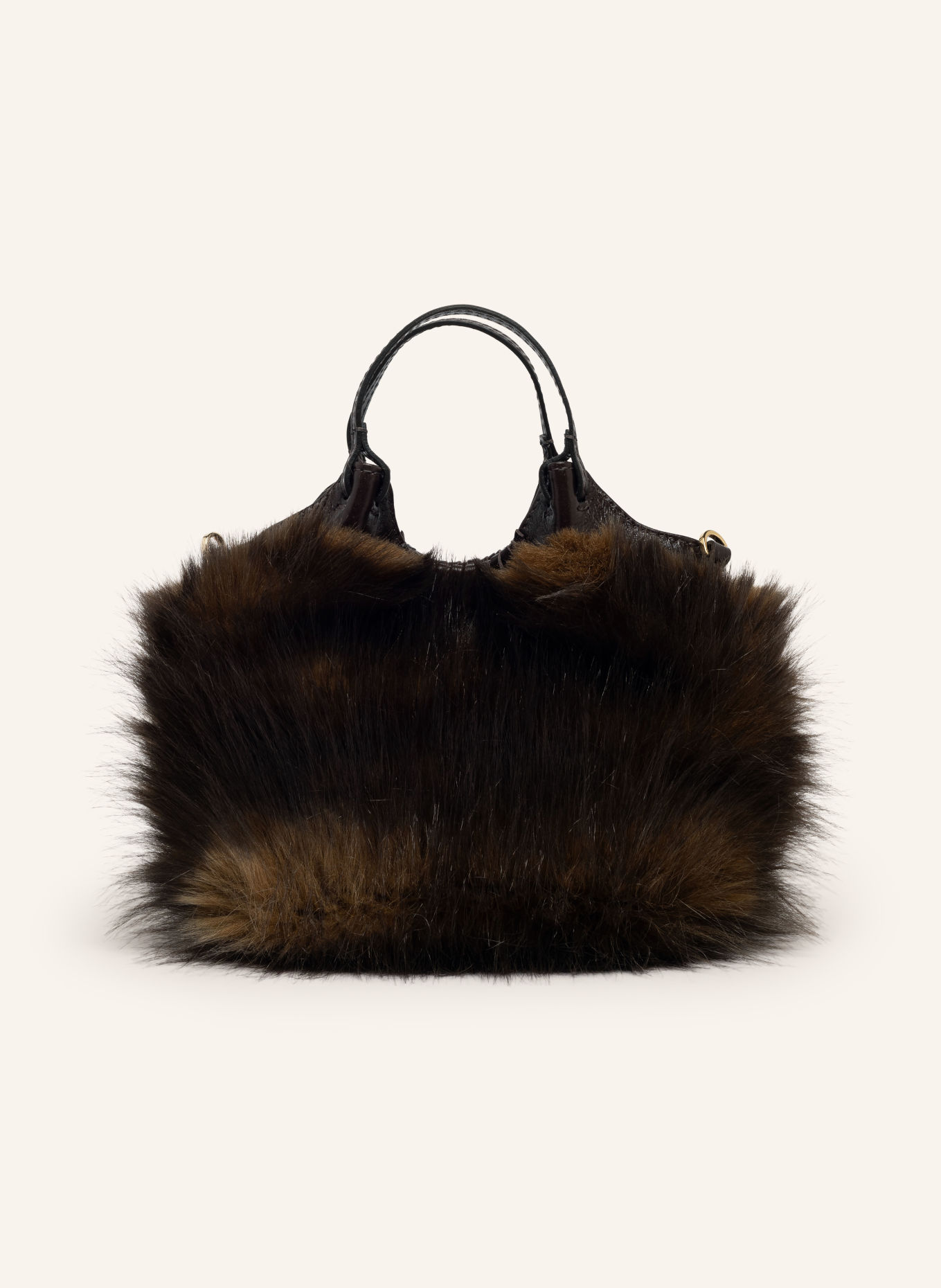GIANNI CHIARINI Handtasche DUA SMALL: BRAUN / SCHWARZ