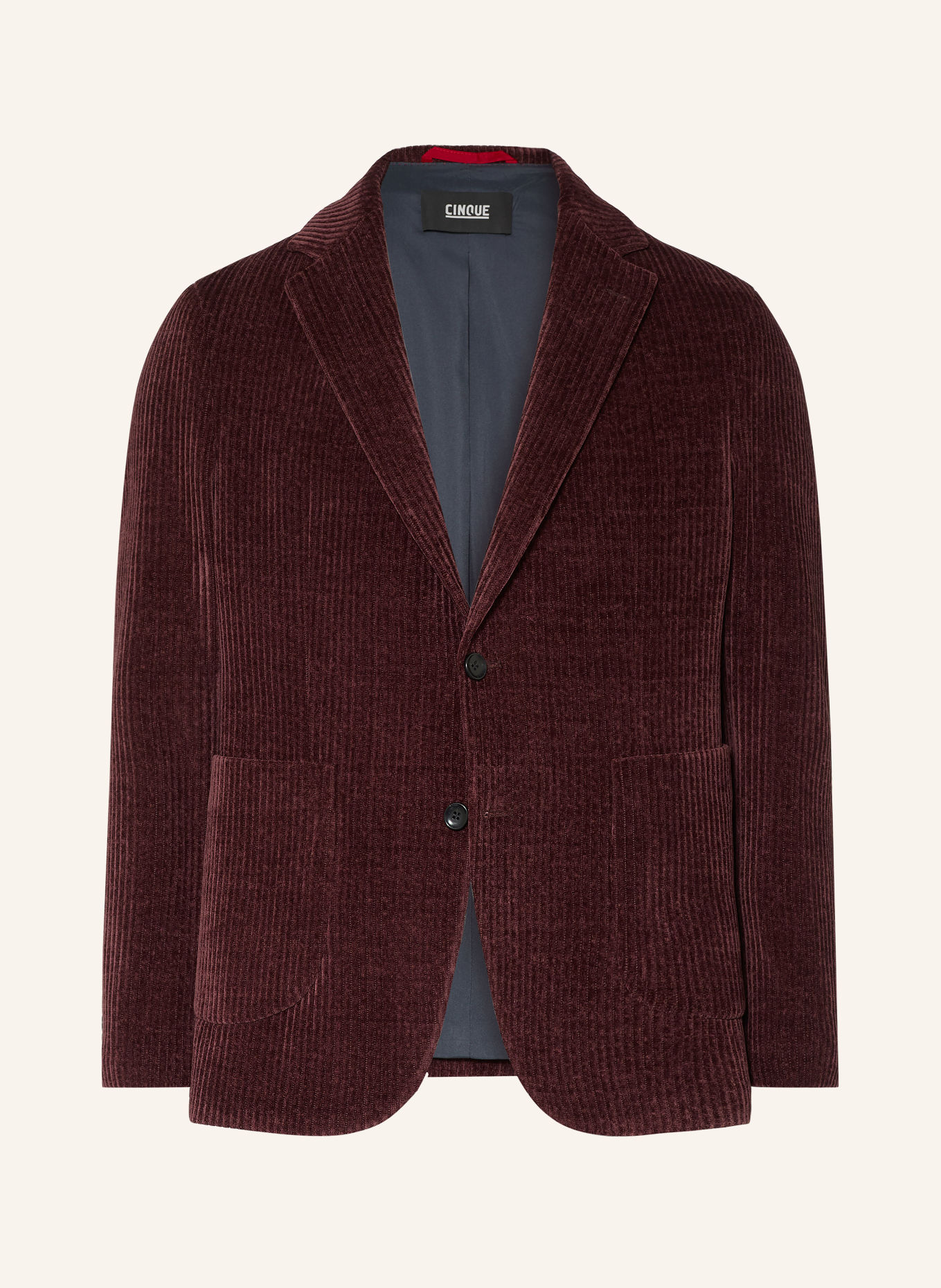 CINQUE Corduroy colbert CIBENITO Relaxed Fit: DONKERPAARS