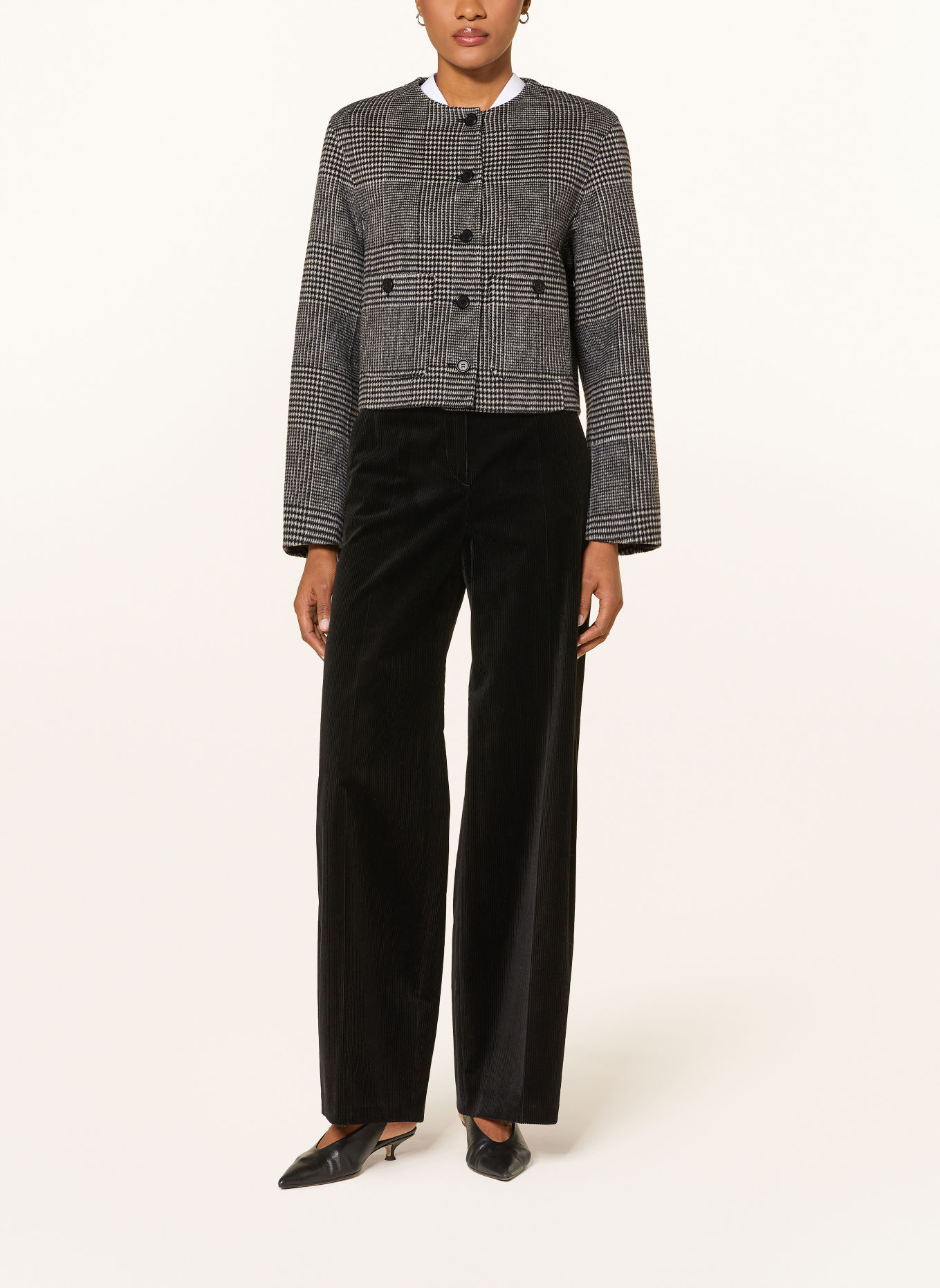 windsor. Kastenjacke: SCHWARZ / WEISS