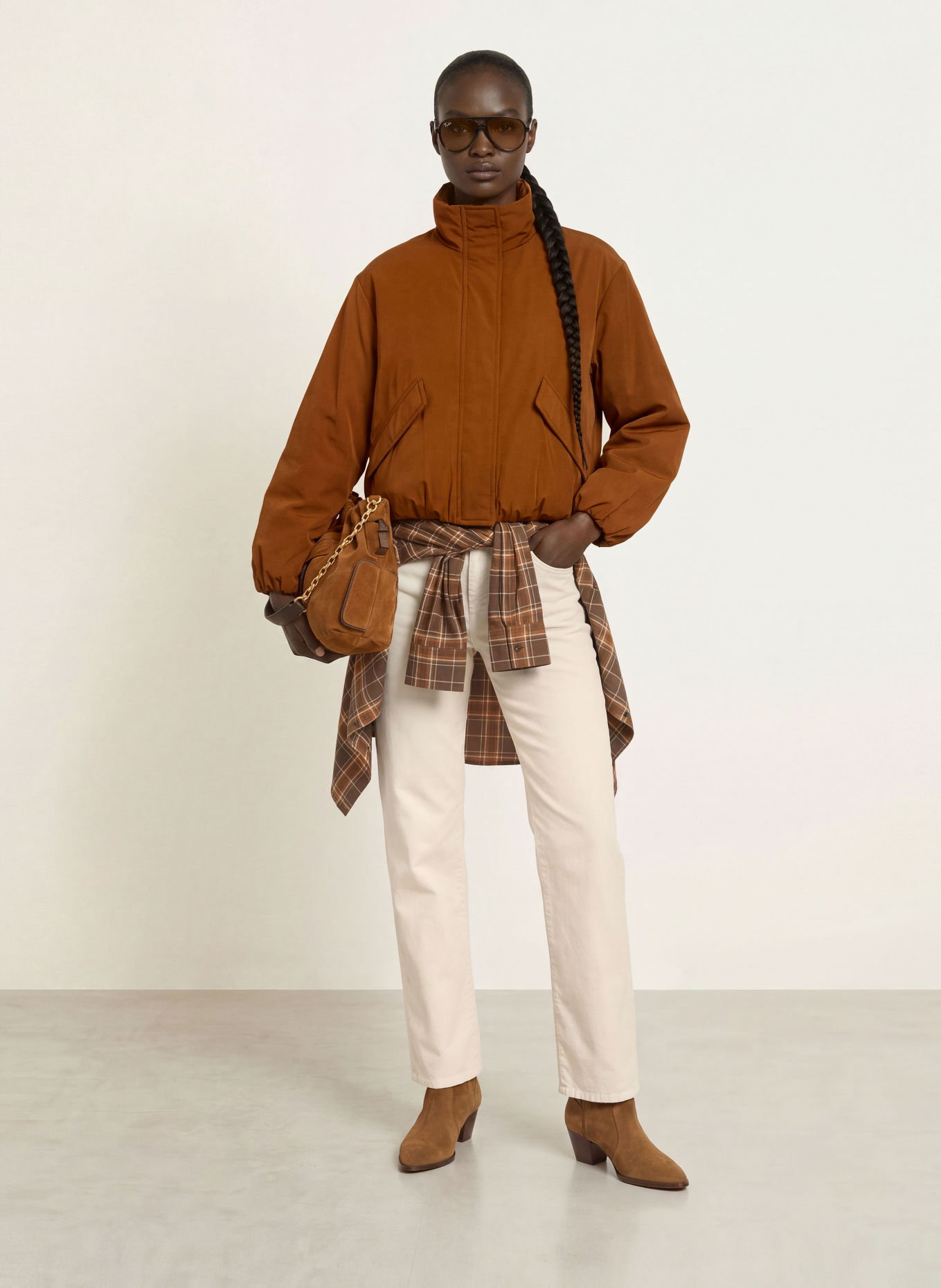 AG Jeans Pantalon en velours côtelé BRINLEY: ÉCRU
