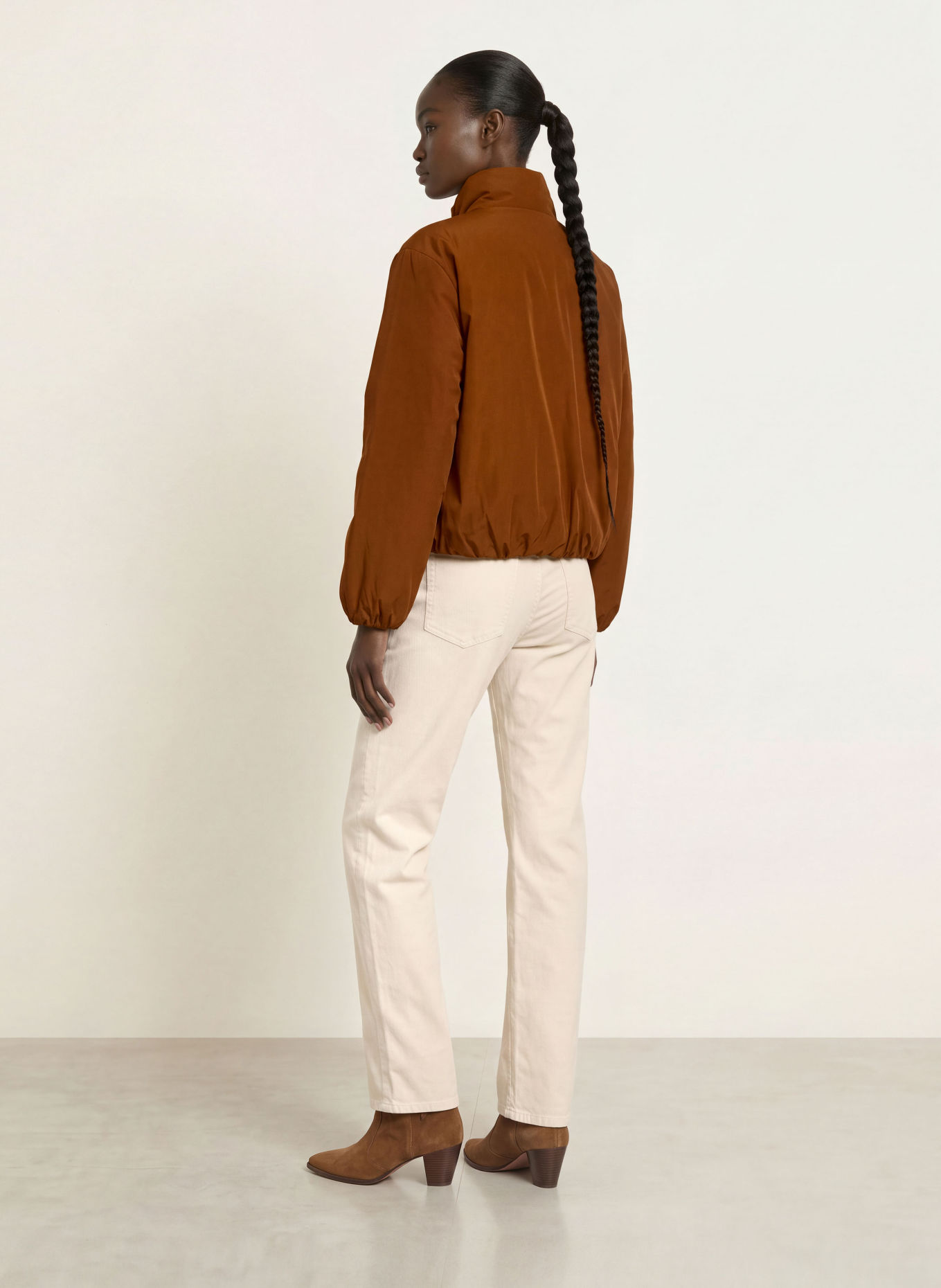 AG Jeans Pantalon en velours côtelé BRINLEY: ÉCRU