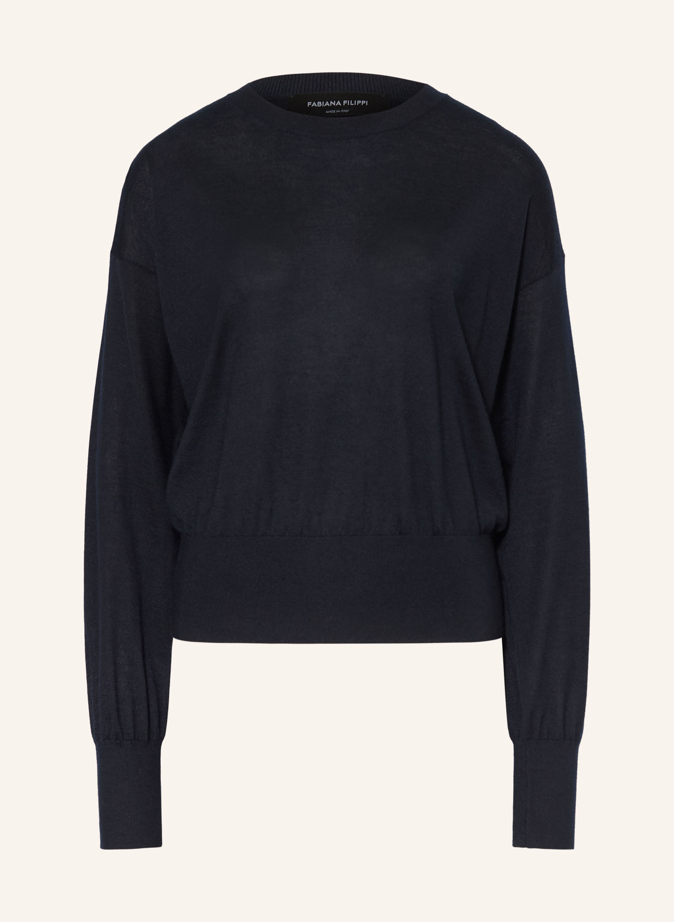 FABIANA FILIPPI Pullover mit Cashmere und Seide: DUNKELBLAU