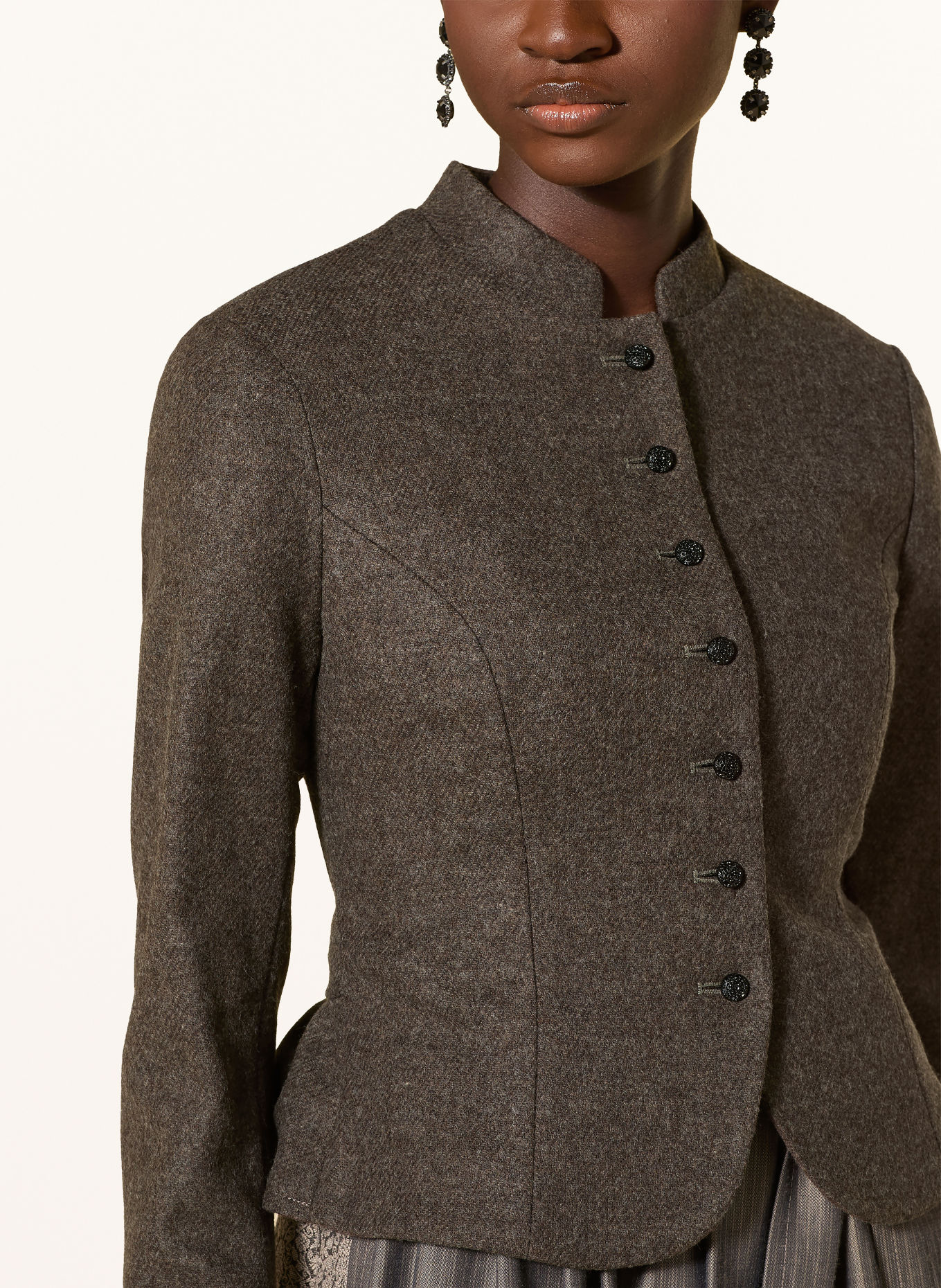 ALISSA BY KINGA MATHE Veste traditionnelle MILA: TAUPE