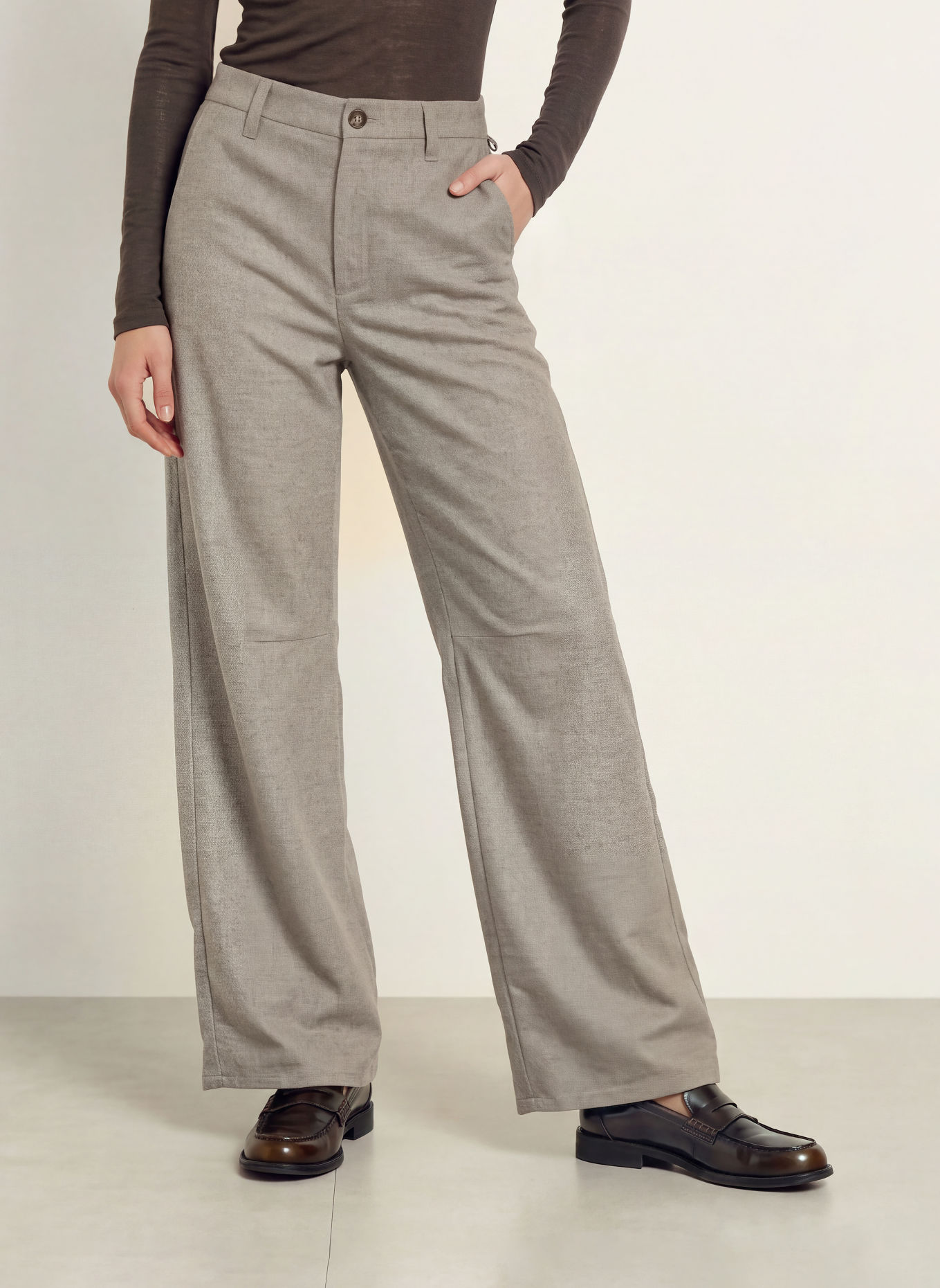 MASON'S Pantaloni Marlene VIVIENNE CITY: TAUPE