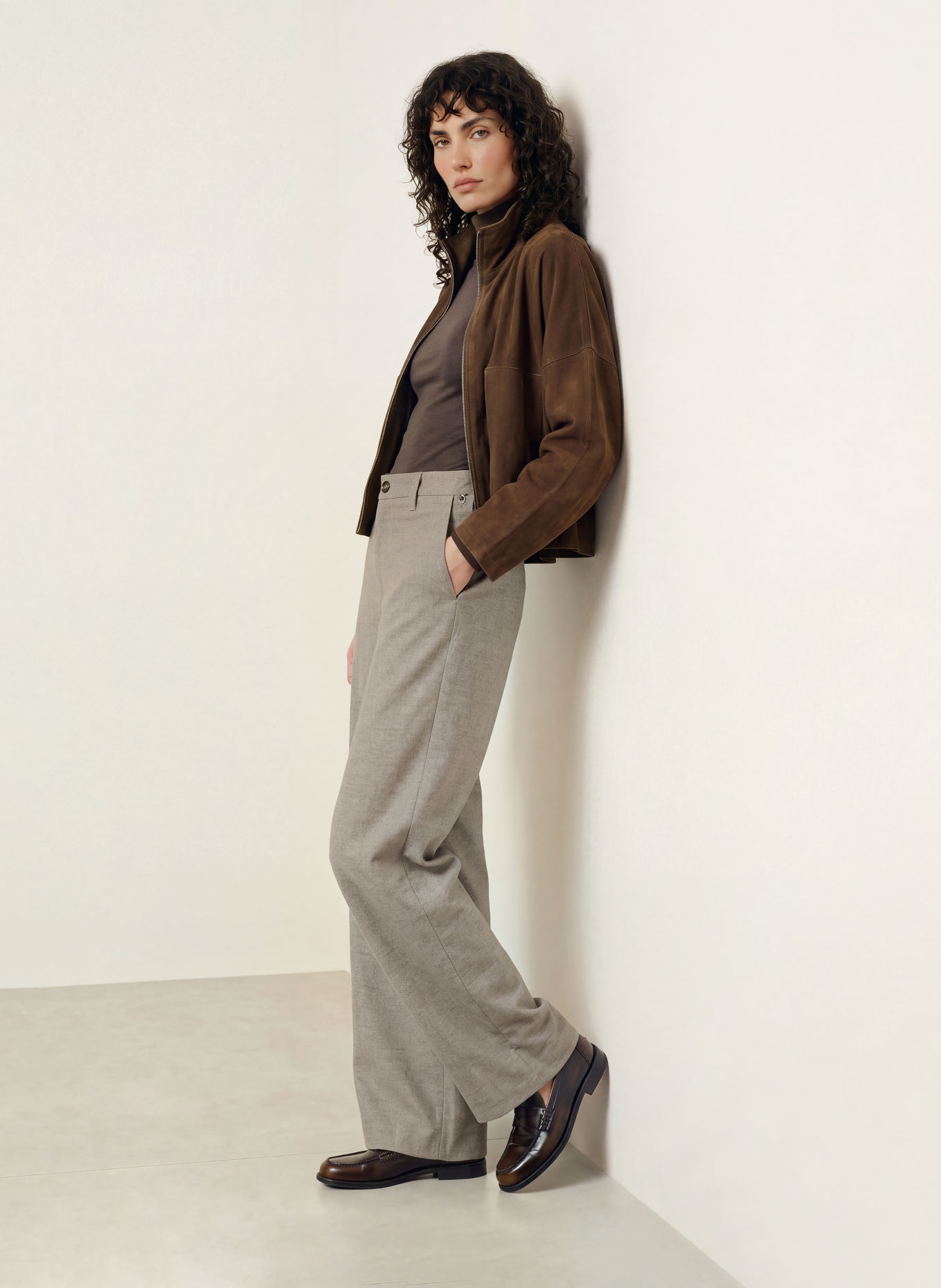MASON'S Pantaloni Marlene VIVIENNE CITY: TAUPE