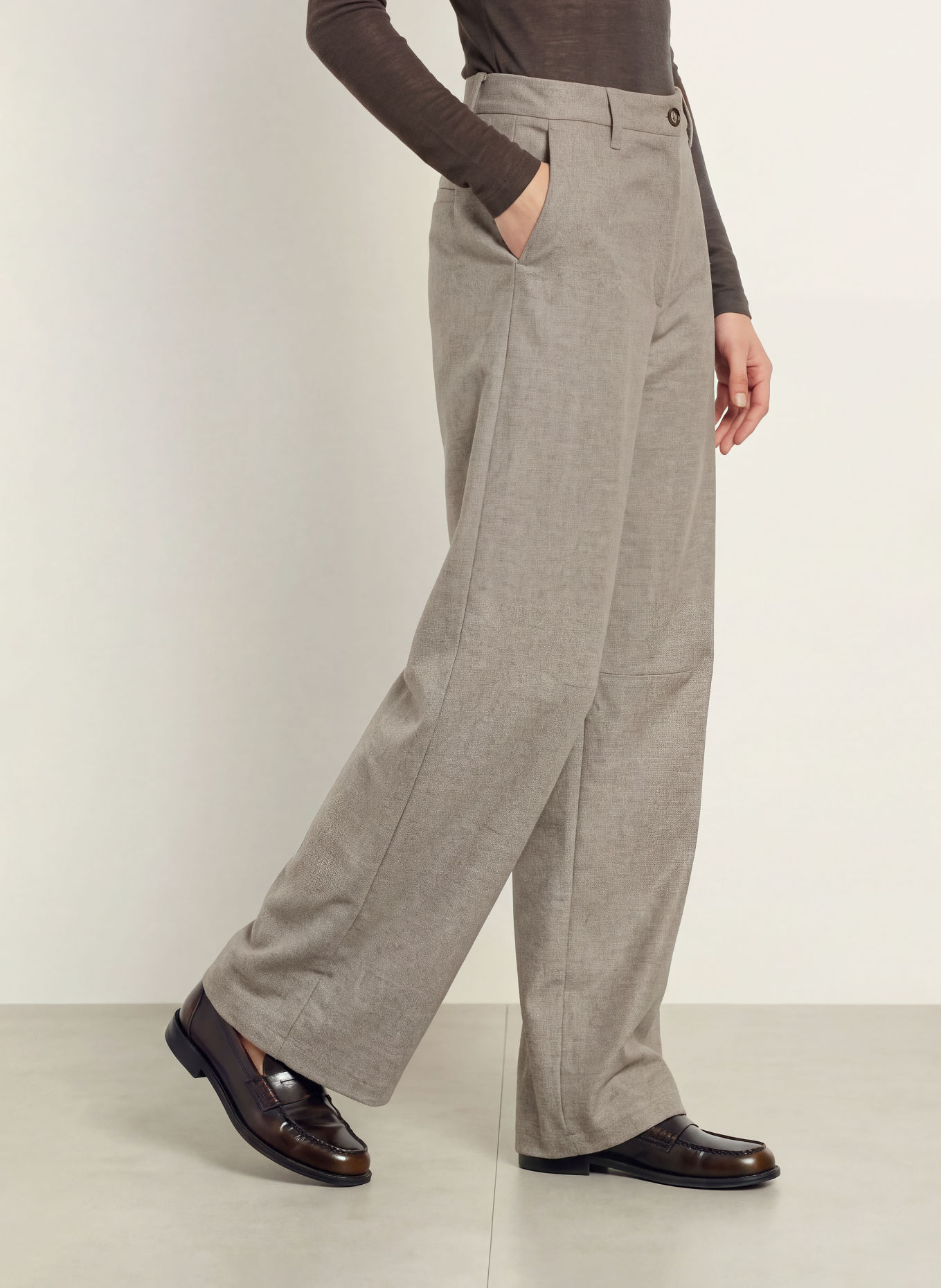 MASON'S Pantaloni Marlene VIVIENNE CITY: TAUPE