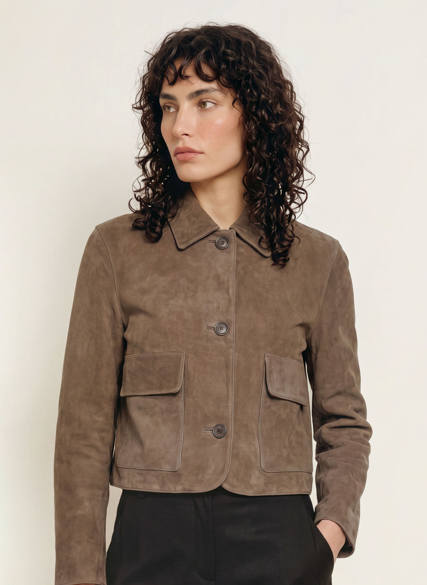 STUDIO AR Lederjacke MARLEY: GRAU