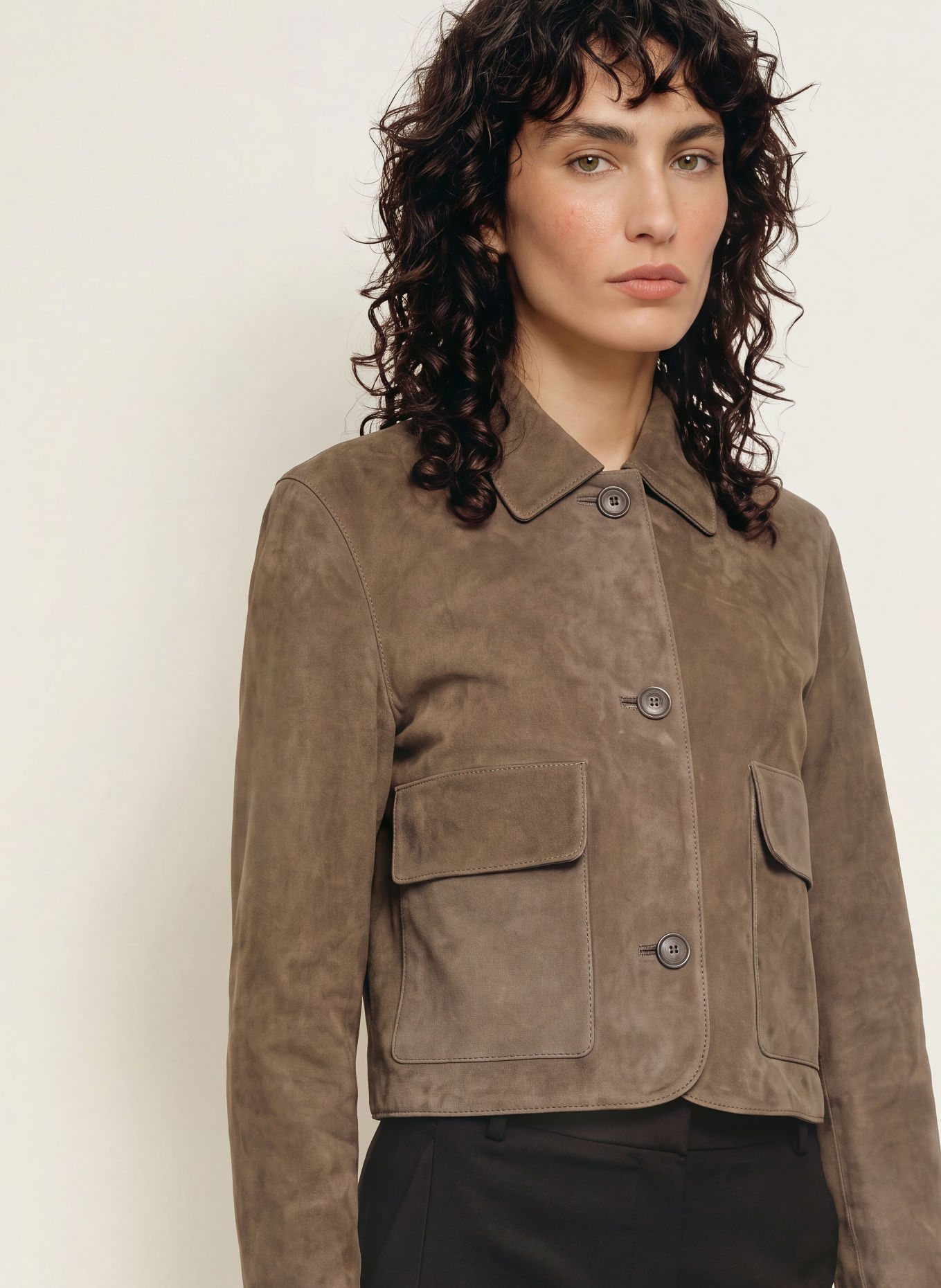 STUDIO AR Lederjacke MARLEY: GRAU