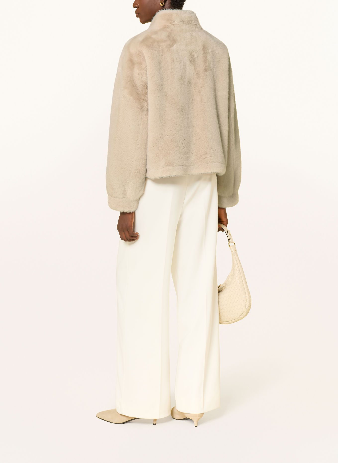JOOP! OLAYA Faux Fur Jacket: ECRU