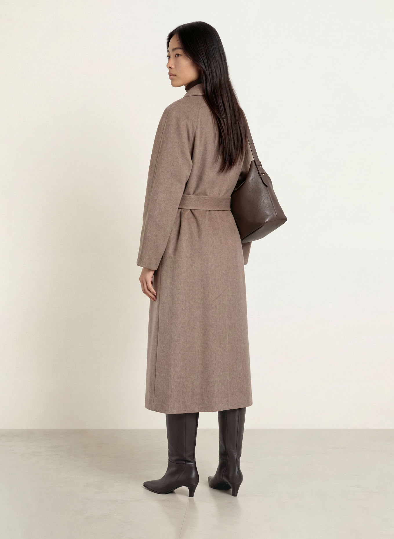 JOOP! Wollmantel CAECILIA: TAUPE