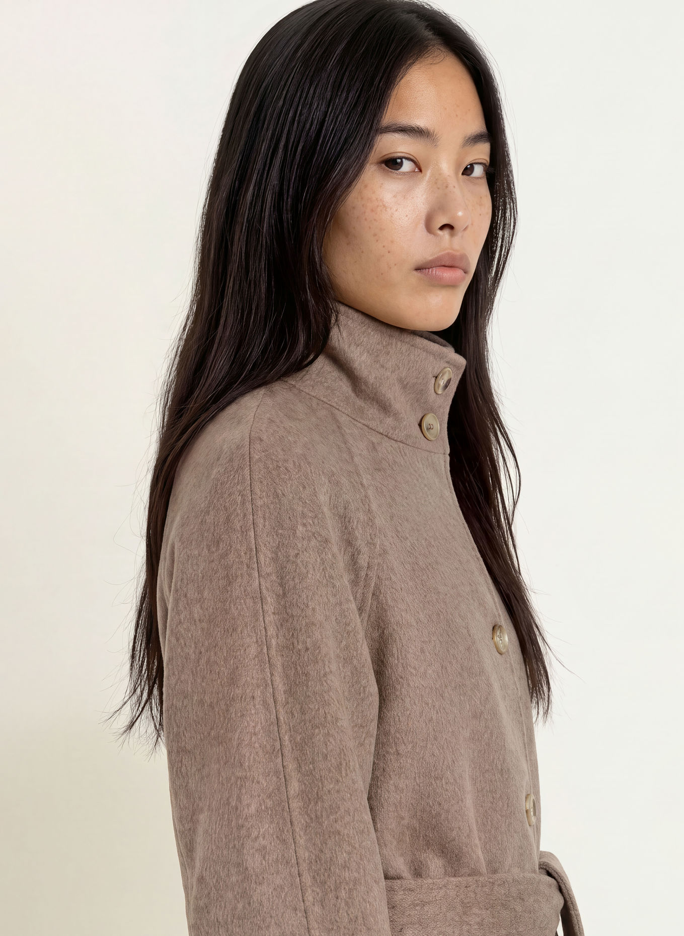 JOOP! Wollmantel CAECILIA: TAUPE