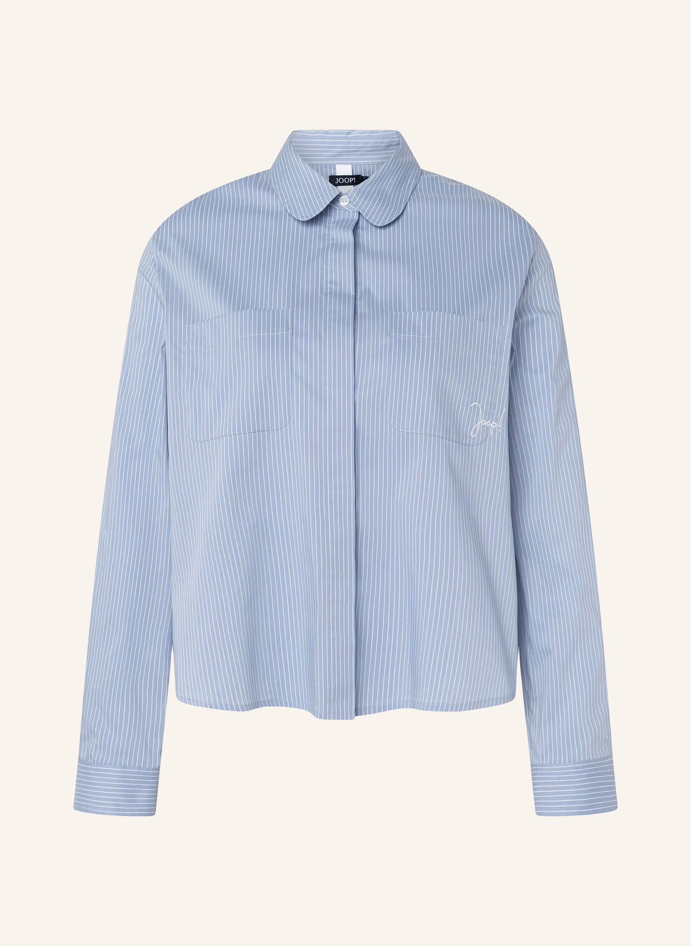 JOOP! BETHANY Blouse: LIGHT BLUE / WHITE