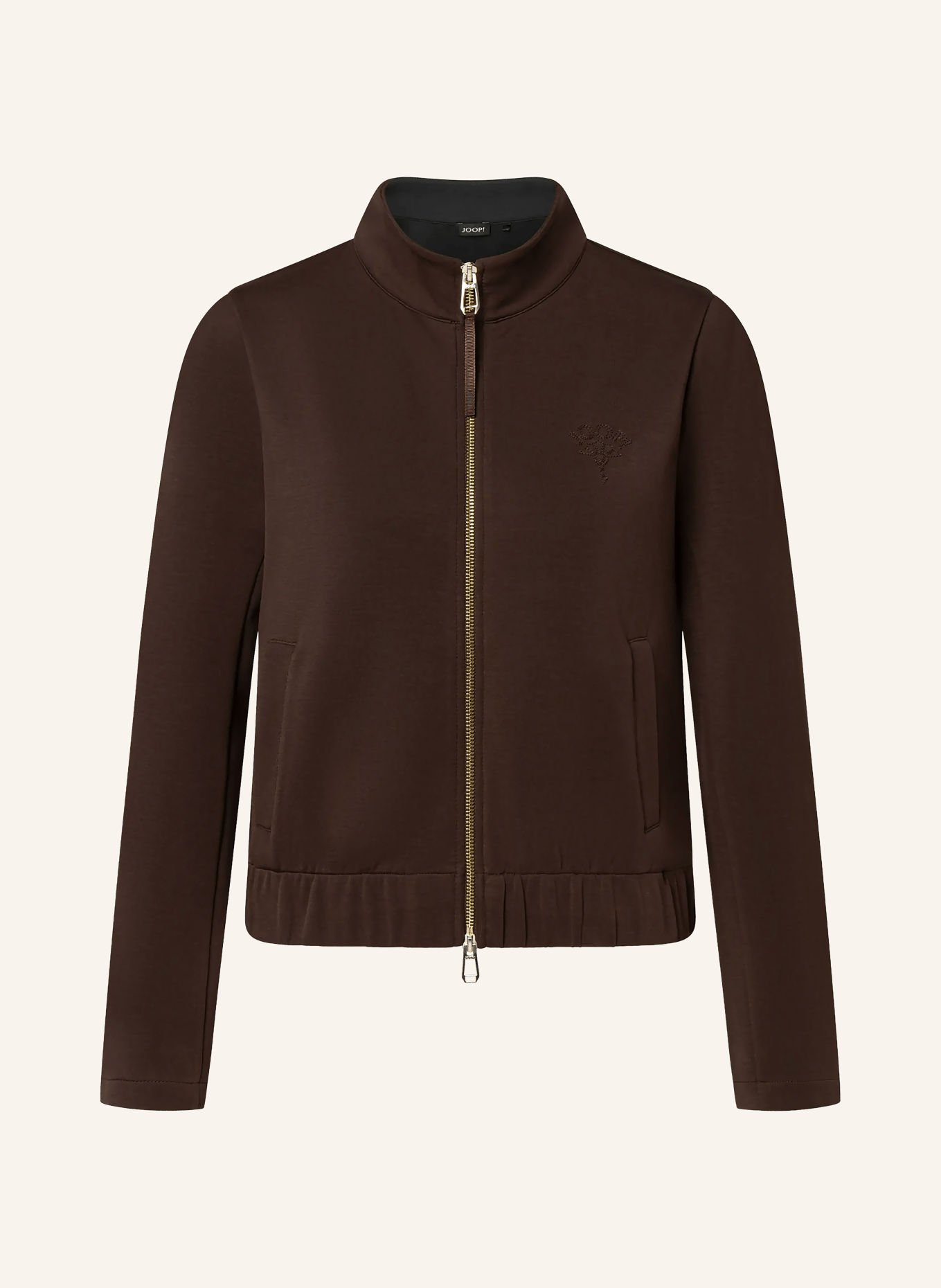 JOOP! TENLEY Zip-up sweatshirt: DARK BROWN
