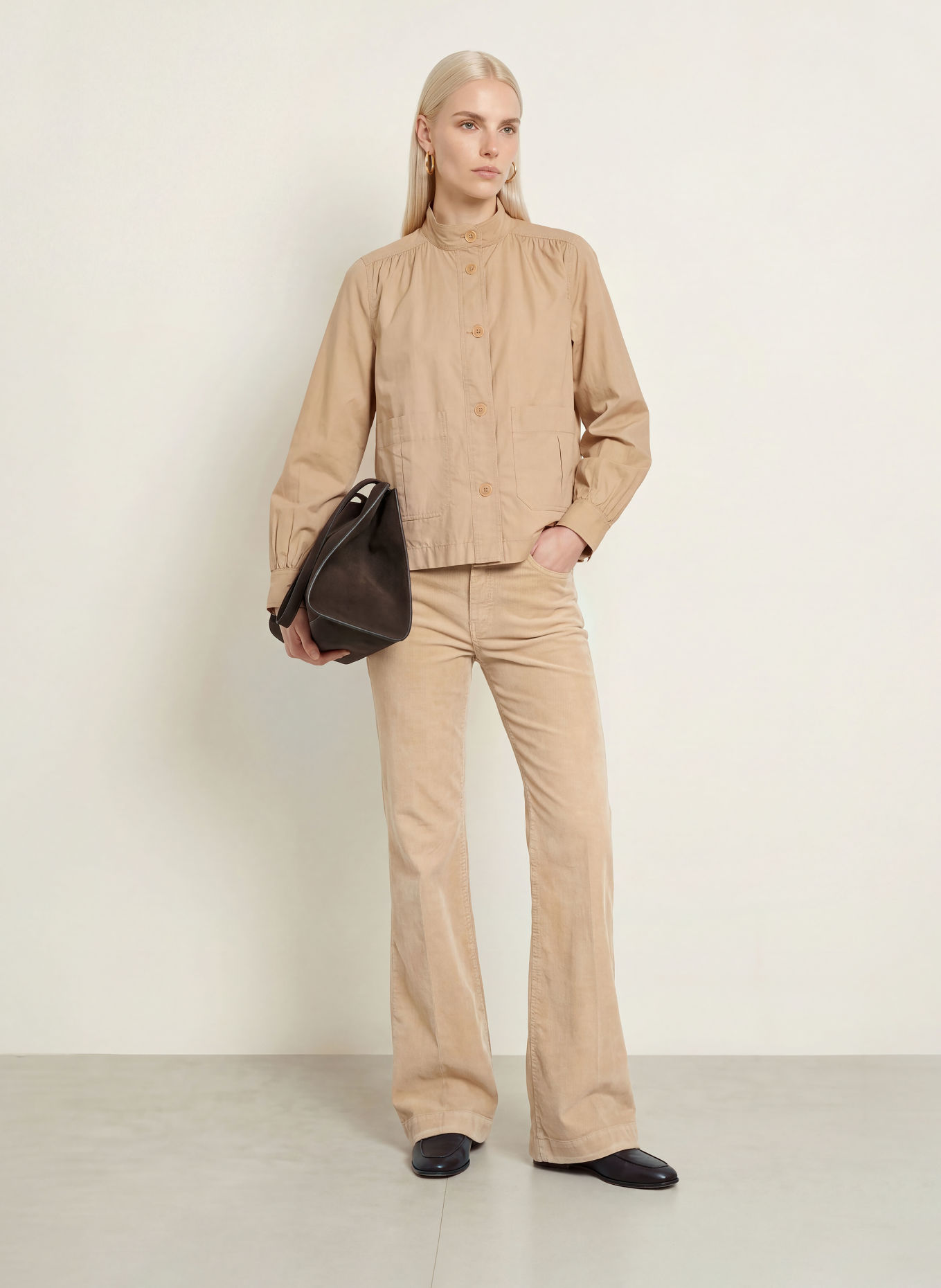 nine:inthe:morning PAOLIE Cord Pants: BEIGE