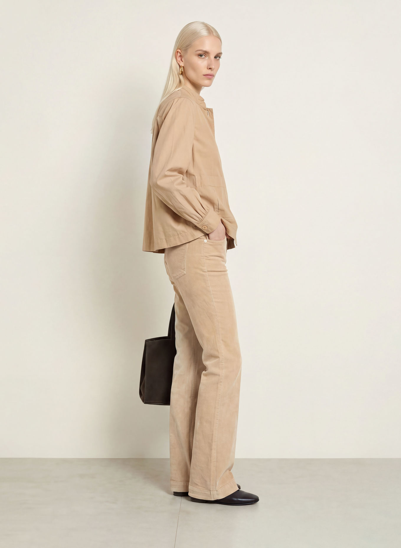 nine:inthe:morning PAOLIE Cord Pants: BEIGE
