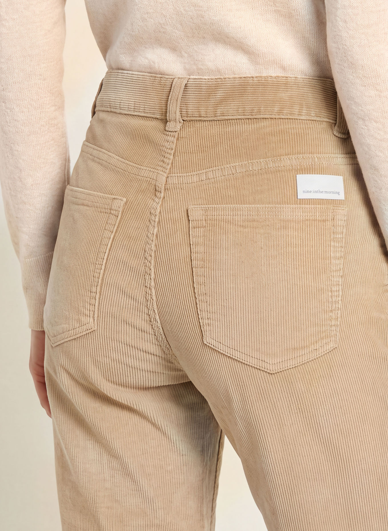nine:inthe:morning PAOLIE Cord Pants: BEIGE